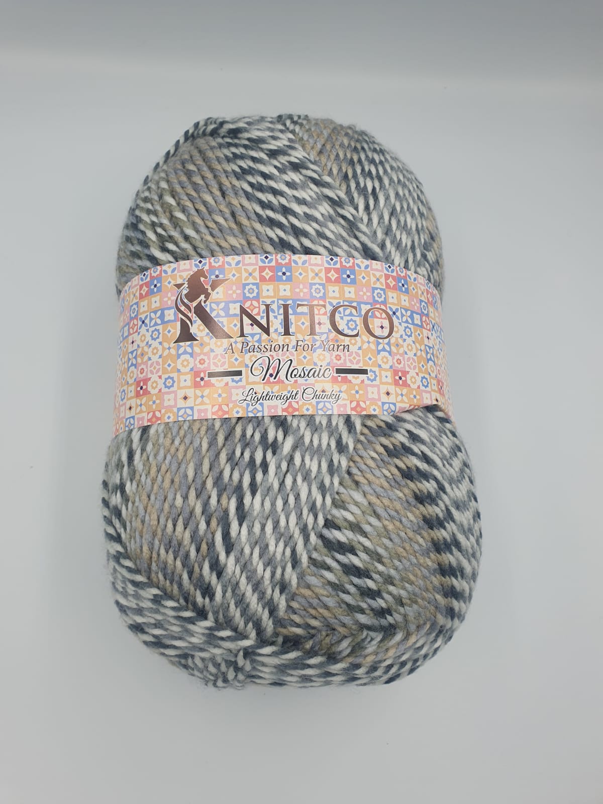 Knitco Mosaic Lightweight Chunky Aran 1 x 300g - 555m - 100% Acrylic Knitting Crochet Yarn