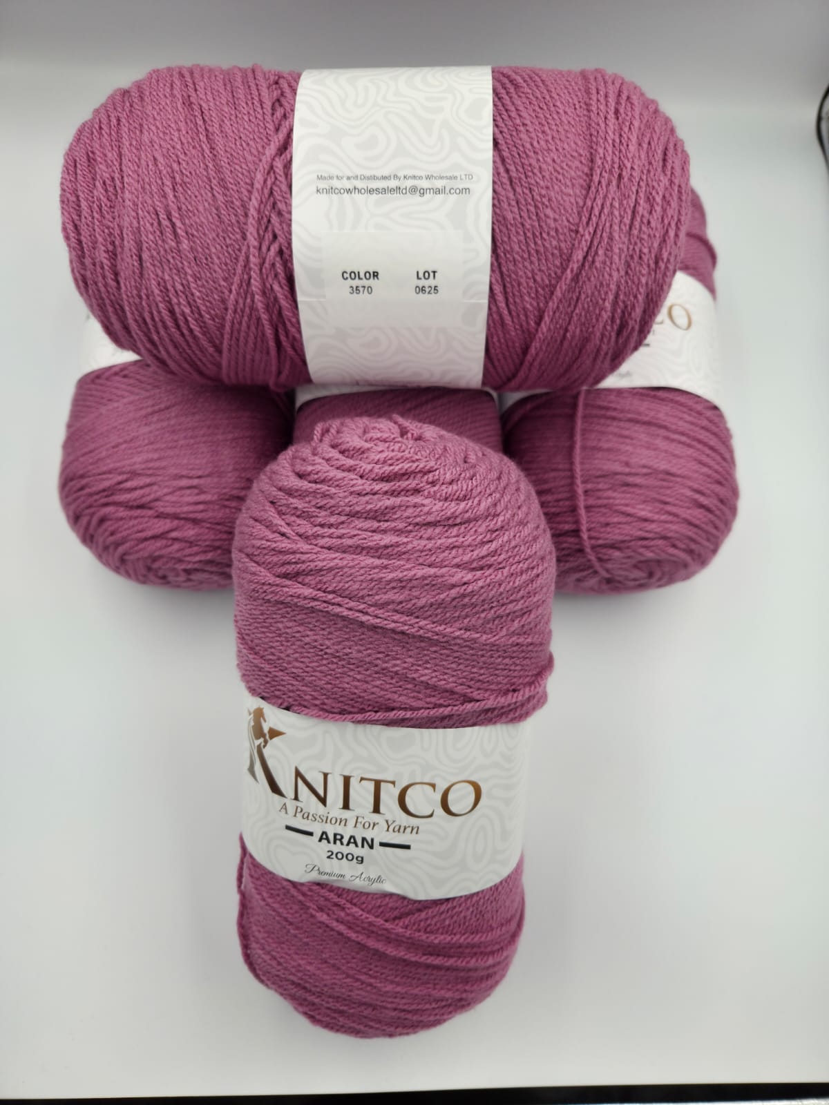 Knitco Aran Premium 5 x 200g - 420m - 100% Acylic Knitting Crochet Yarn