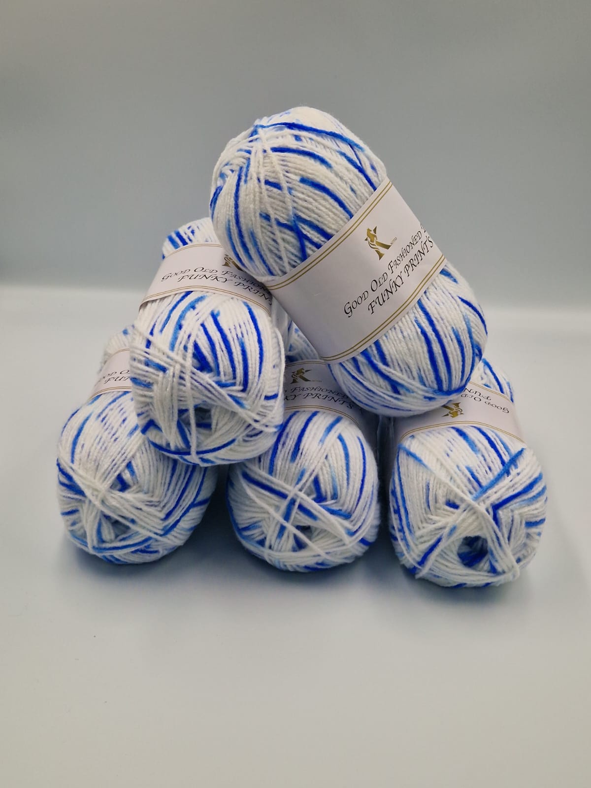 Knitco Good Old Fashioned Funky Prints DK 5 x 100g - 100% Acrylic Knitting Crochet Yarn