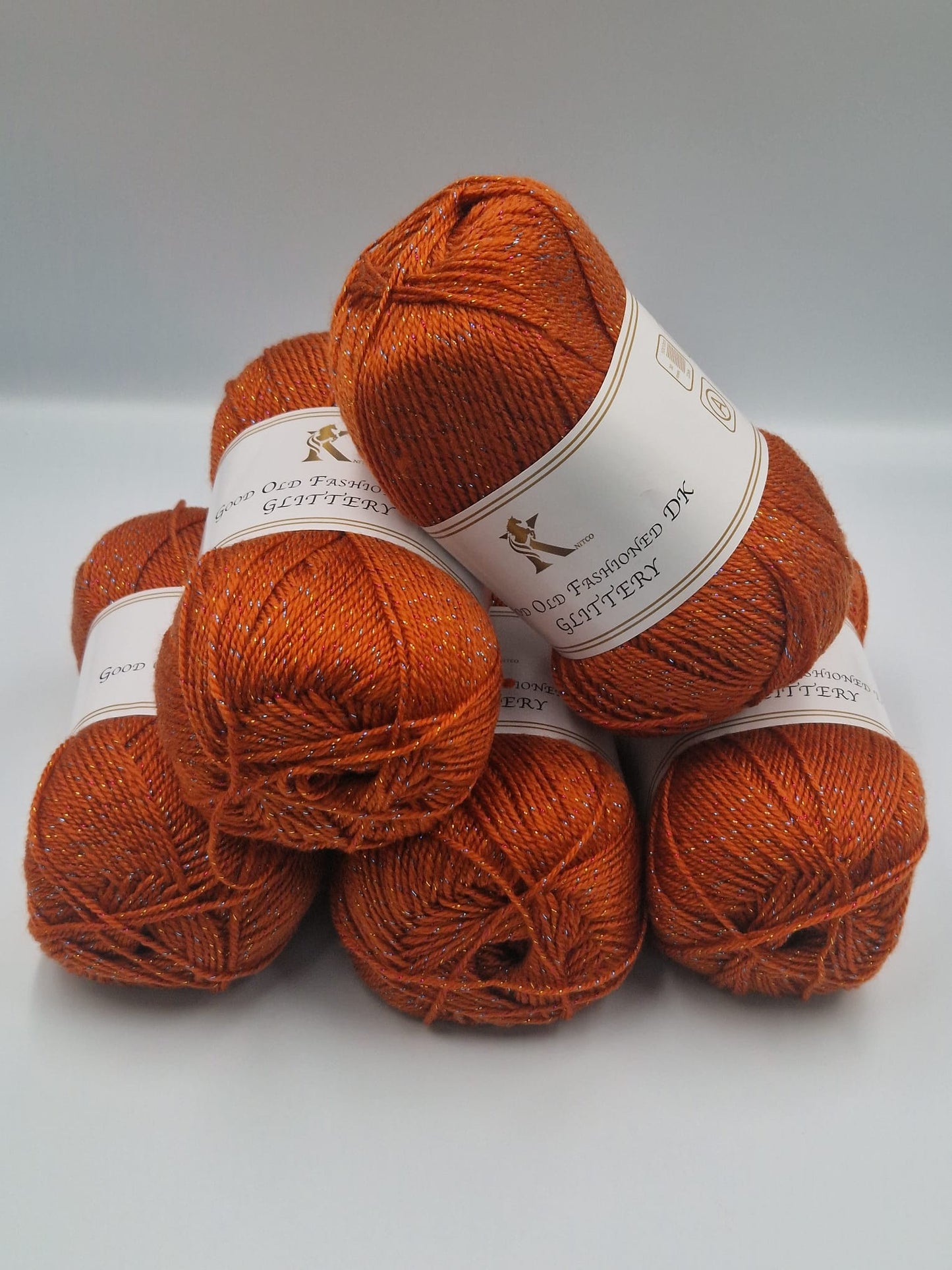 Knitco Good Old Fashioned Glittery DK 5 x 100g - 270m - 95% Acrylic - 5% Silk Knitting Crochet Yarn