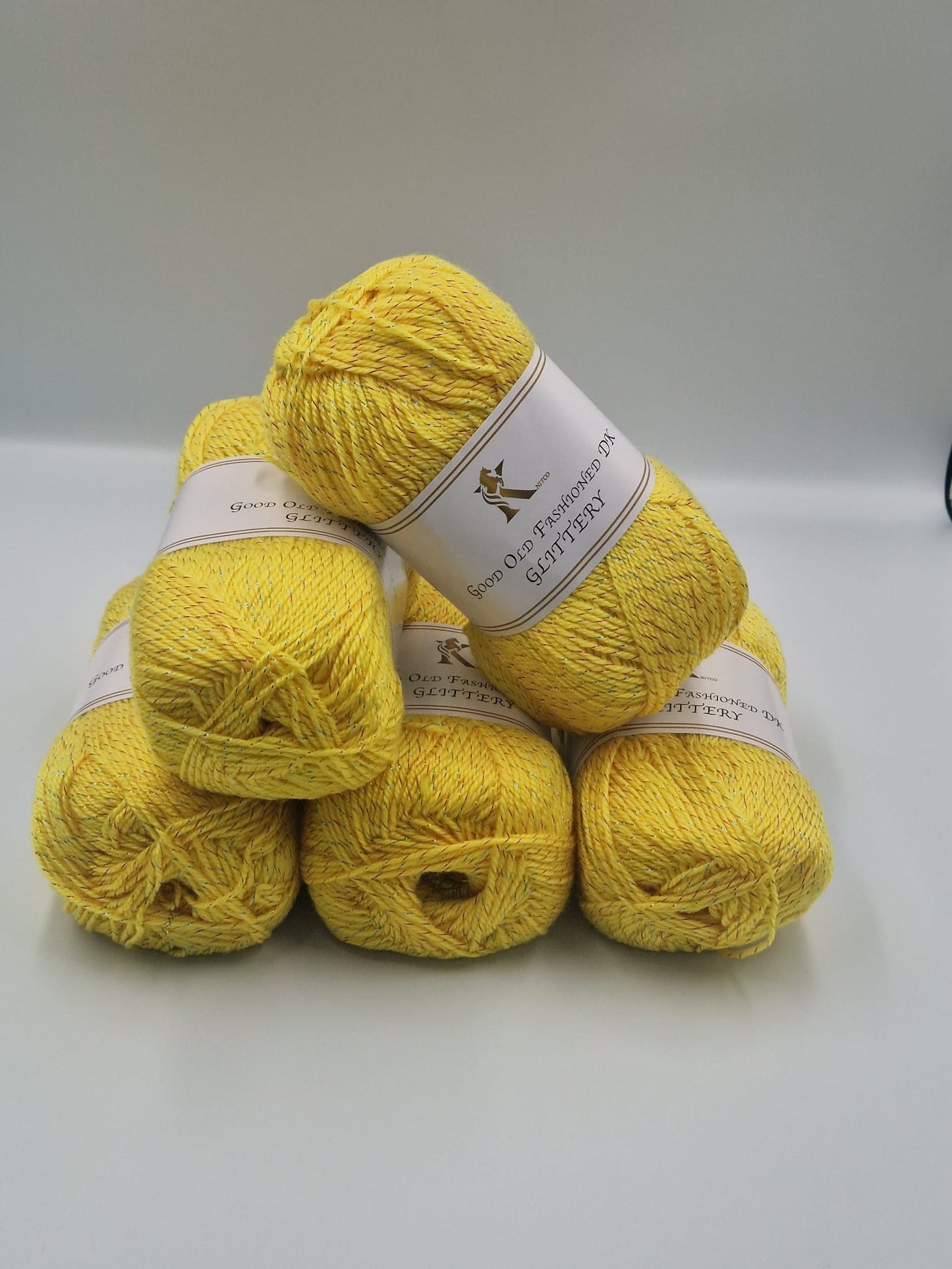 Knitco Good Old Fashioned Glittery DK 5 x 100g - 270m - 95% Acrylic - 5% Silk Knitting Crochet Yarn