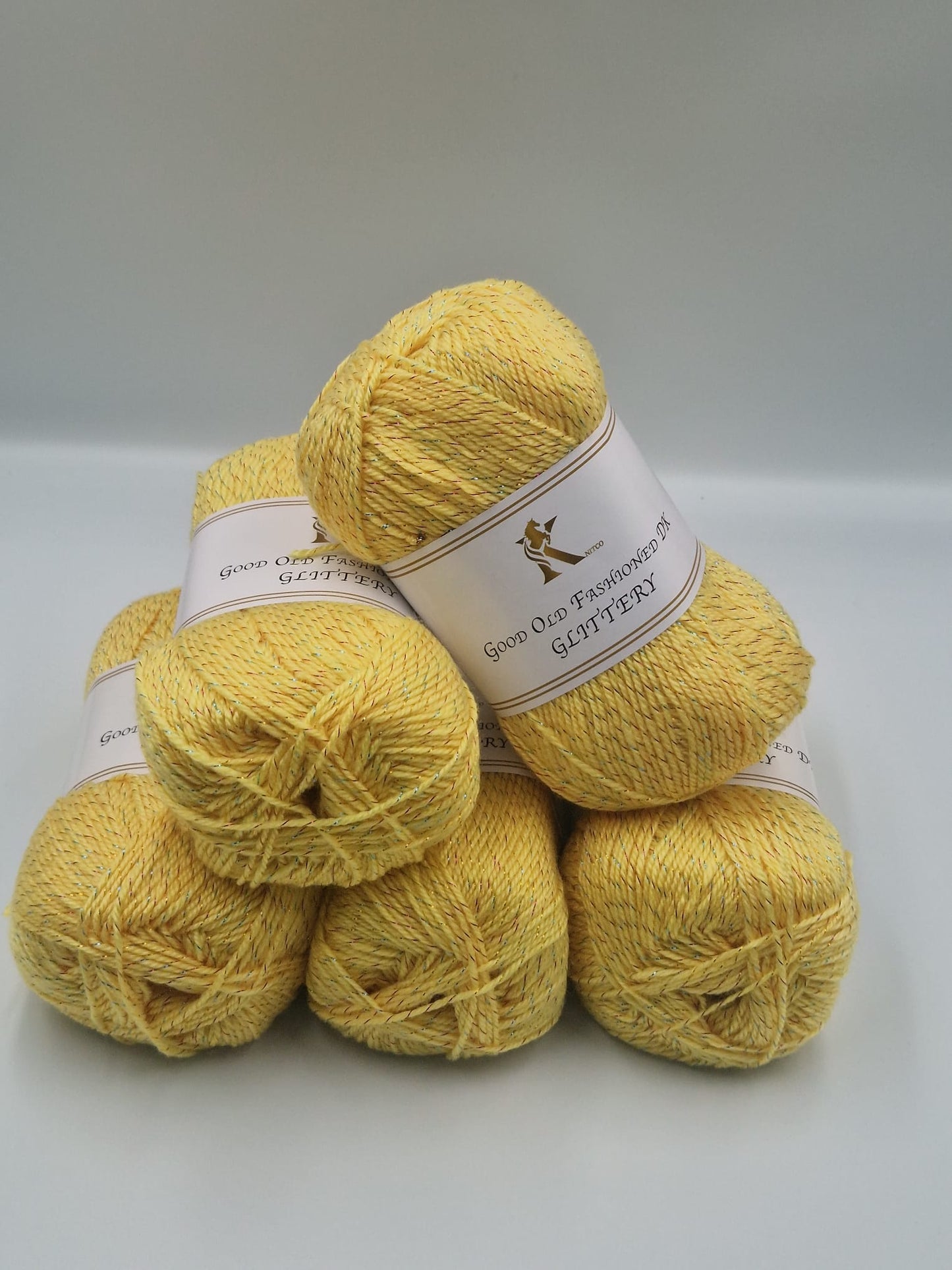 Knitco Good Old Fashioned Glittery DK 5 x 100g - 270m - 95% Acrylic - 5% Silk Knitting Crochet Yarn