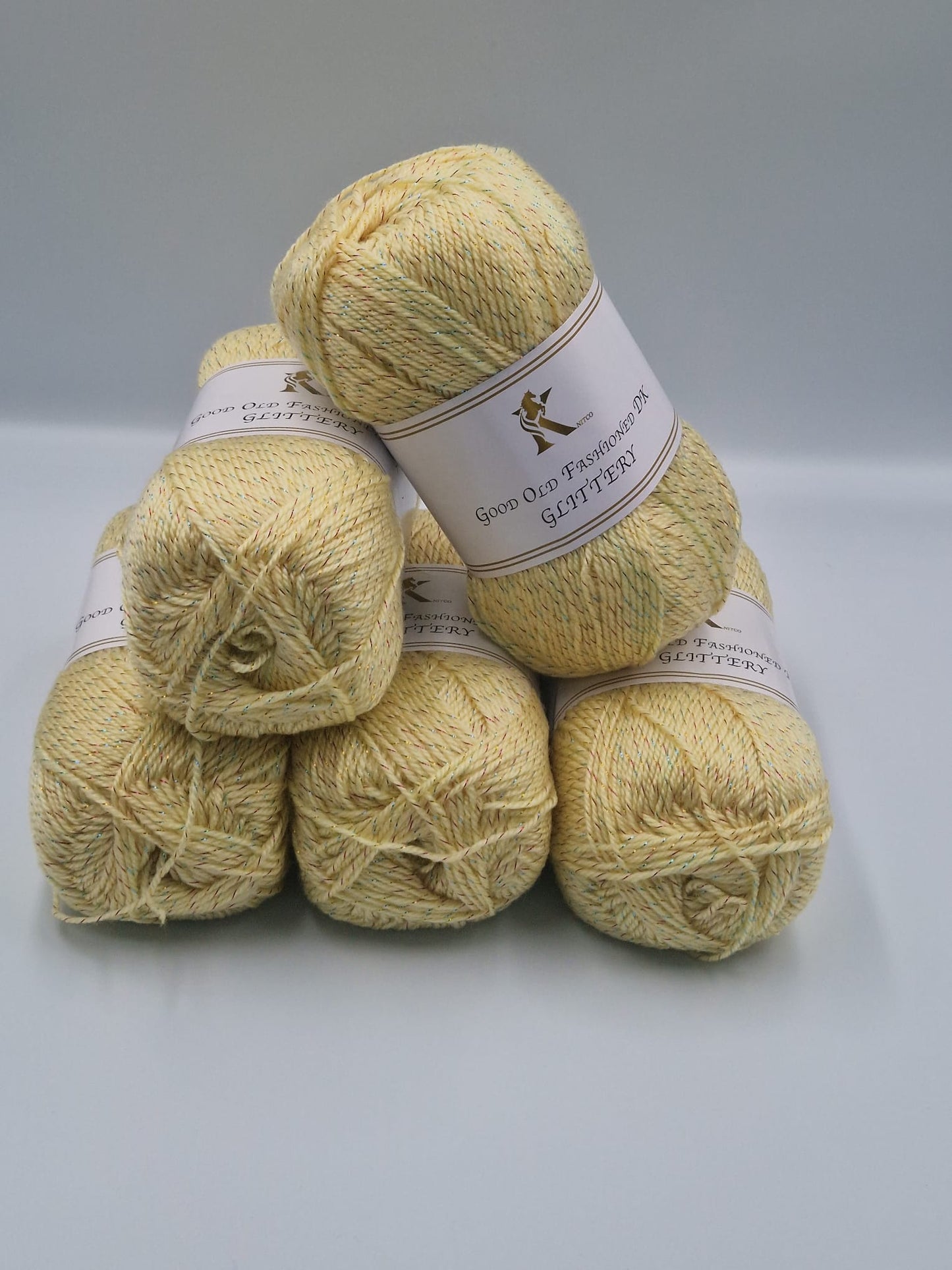 Knitco Good Old Fashioned Glittery DK 5 x 100g - 270m - 95% Acrylic - 5% Silk Knitting Crochet Yarn