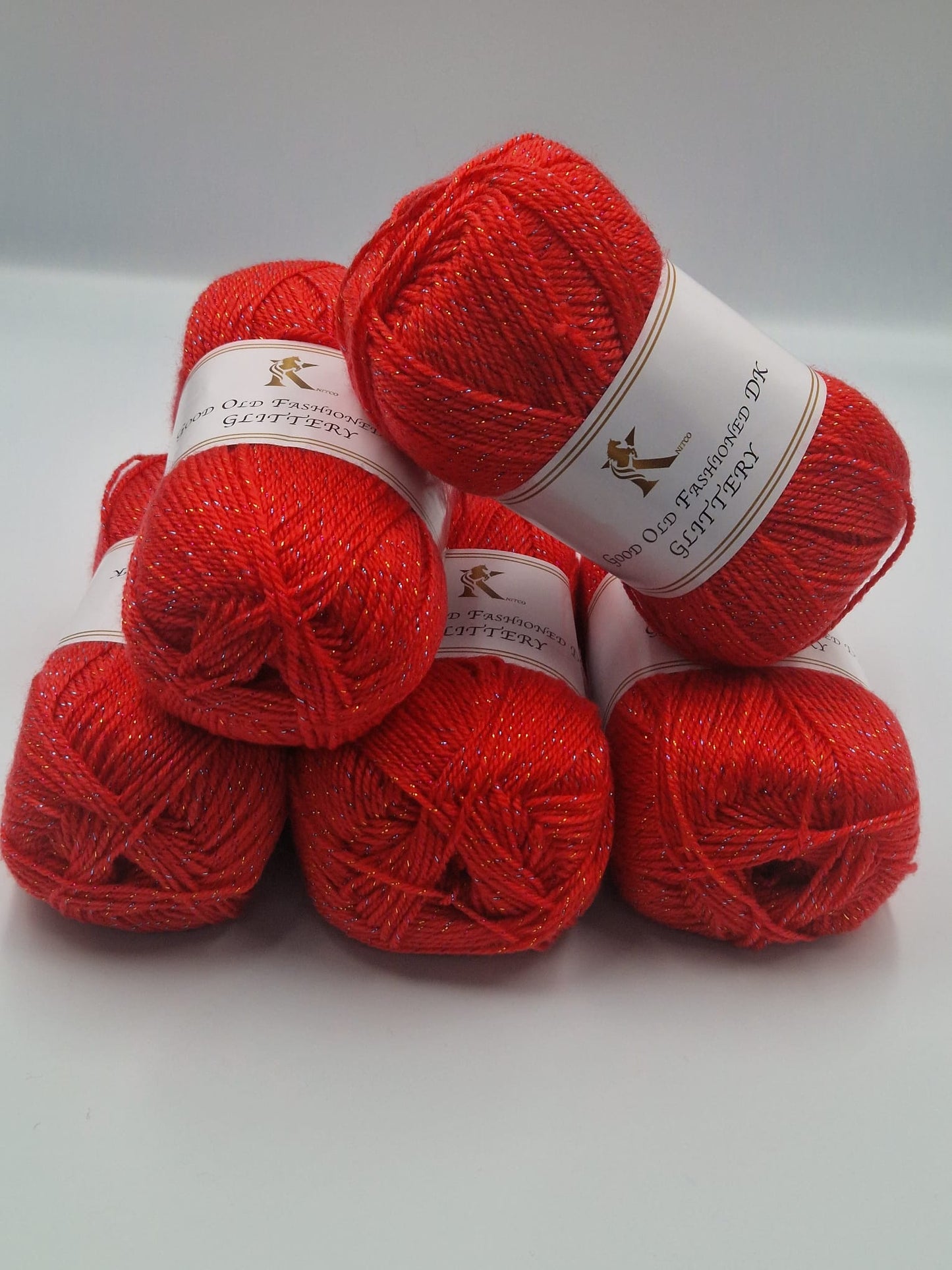 Knitco Good Old Fashioned Glittery DK 5 x 100g - 270m - 95% Acrylic - 5% Silk Knitting Crochet Yarn