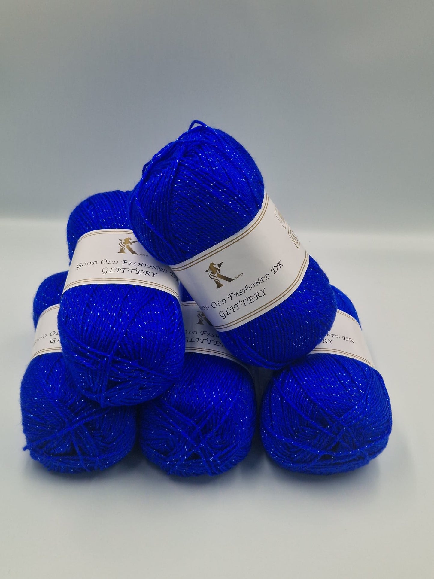 Knitco Good Old Fashioned Glittery DK 5 x 100g - 270m - 95% Acrylic - 5% Silk Knitting Crochet Yarn