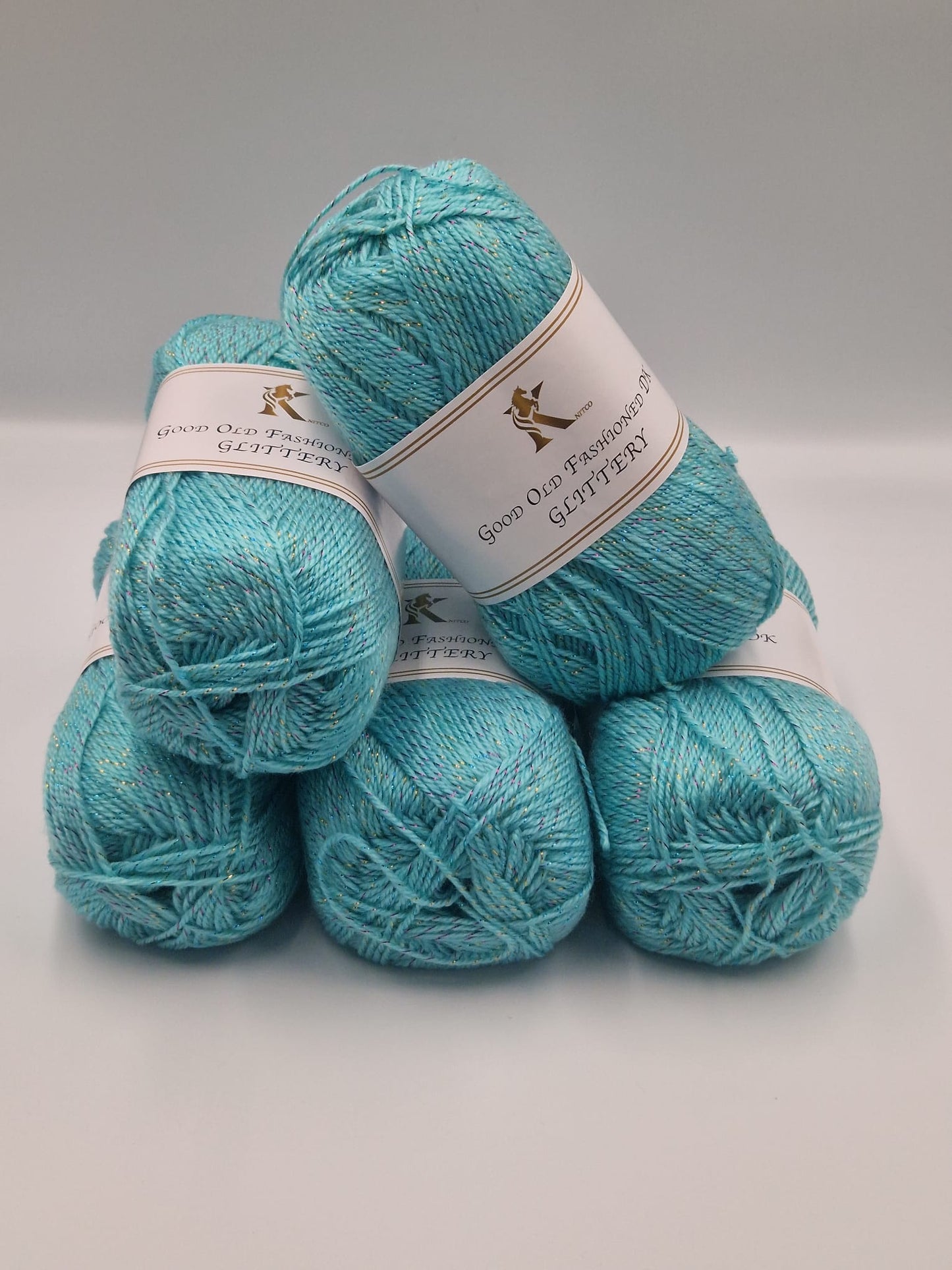 Knitco Good Old Fashioned Glittery DK 5 x 100g - 270m - 95% Acrylic - 5% Silk Knitting Crochet Yarn