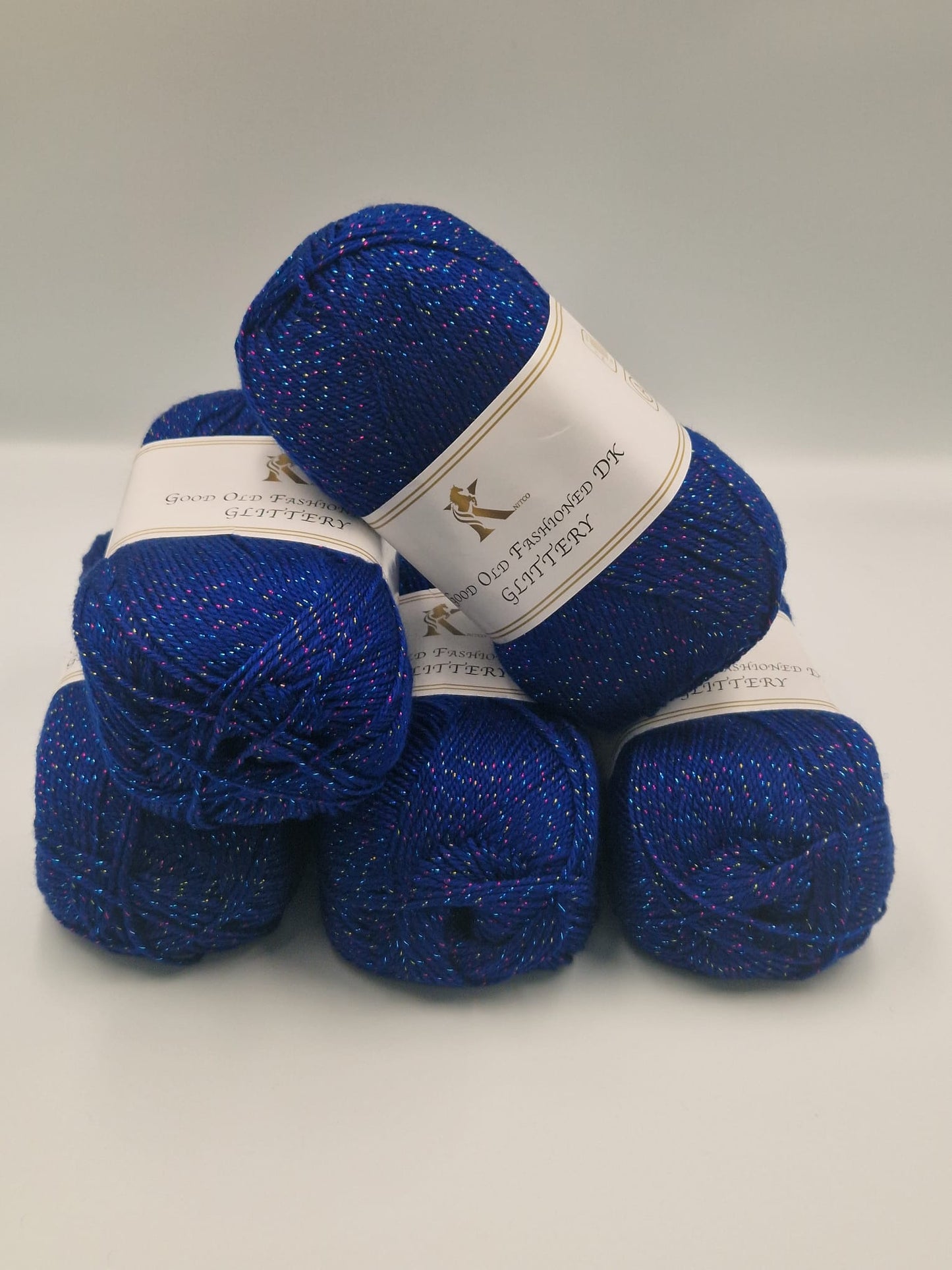 Knitco Good Old Fashioned Glittery DK 5 x 100g - 270m - 95% Acrylic - 5% Silk Knitting Crochet Yarn