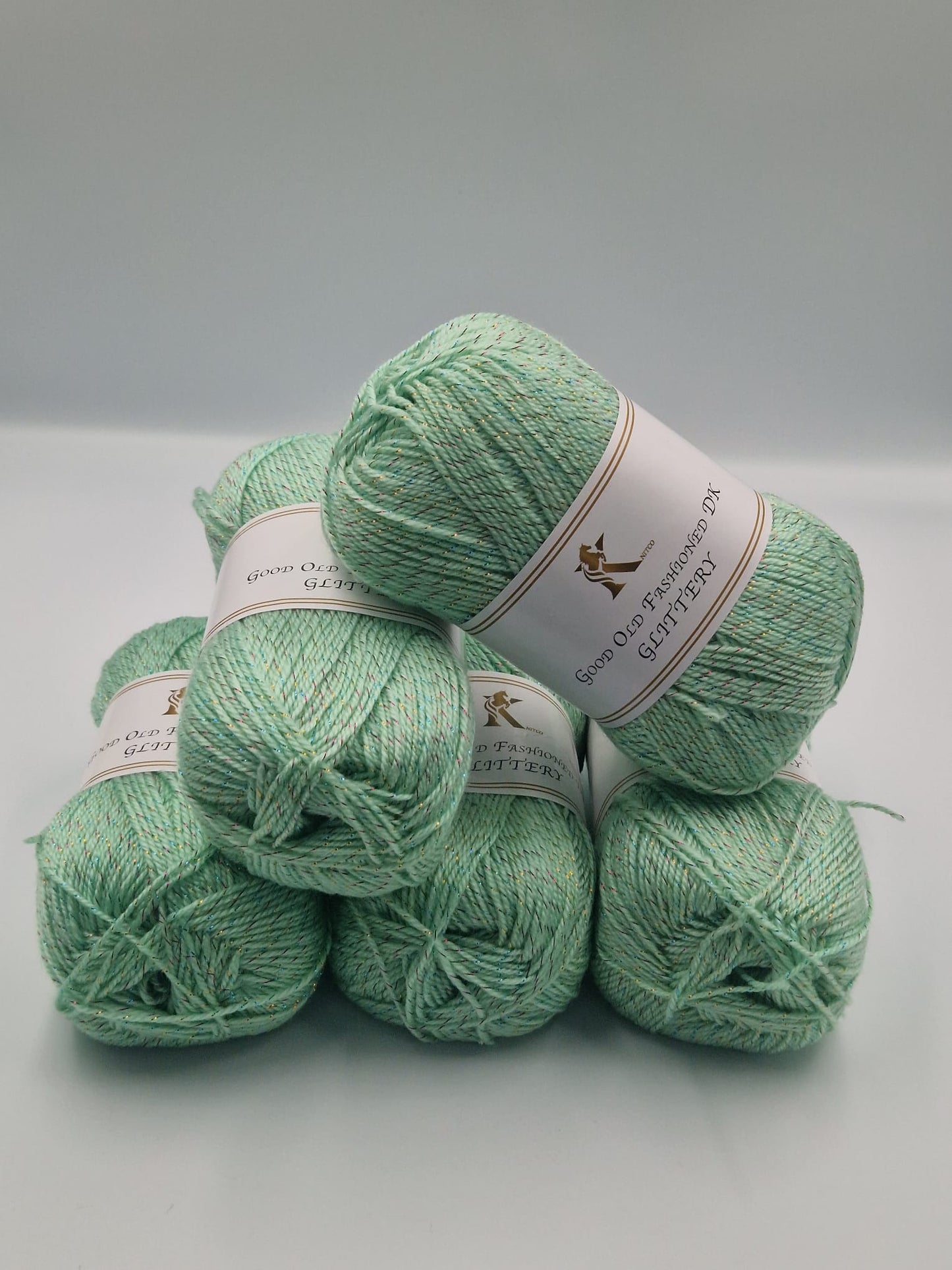 Knitco Good Old Fashioned Glittery DK 5 x 100g - 270m - 95% Acrylic - 5% Silk Knitting Crochet Yarn