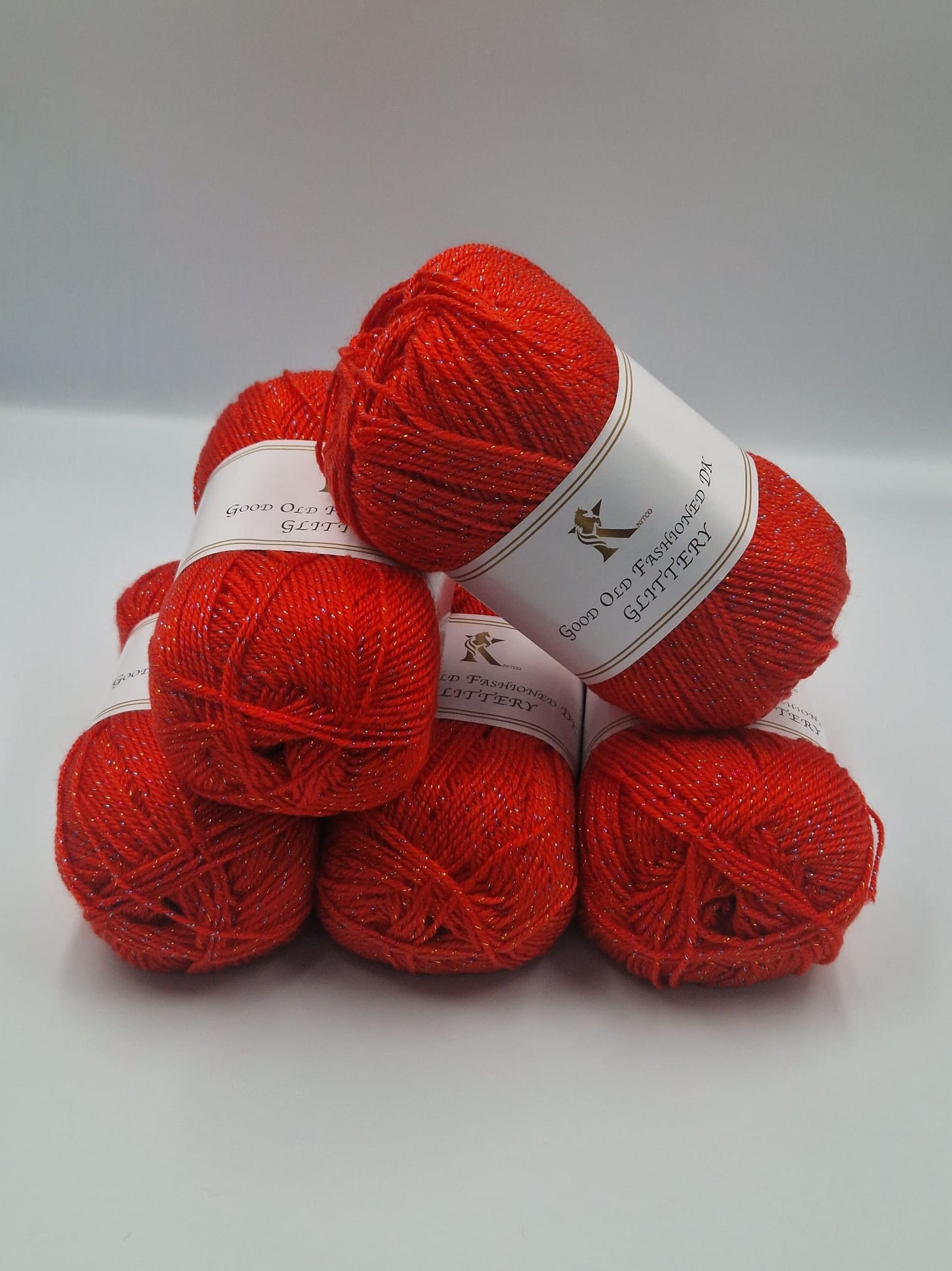 Knitco Good Old Fashioned Glittery DK 5 x 100g - 270m - 95% Acrylic - 5% Silk Knitting Crochet Yarn