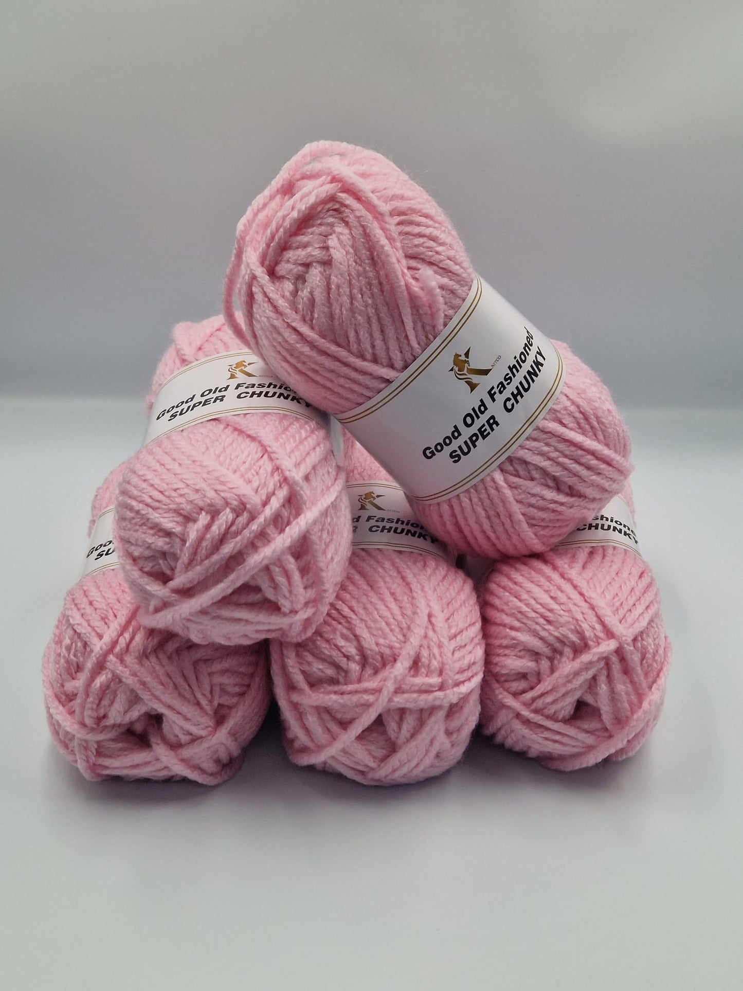 Knitco Good Old Fashioned Super Chunky 5 x 100g - 80m - 100% Acrylic Knitting Crochet Yarn