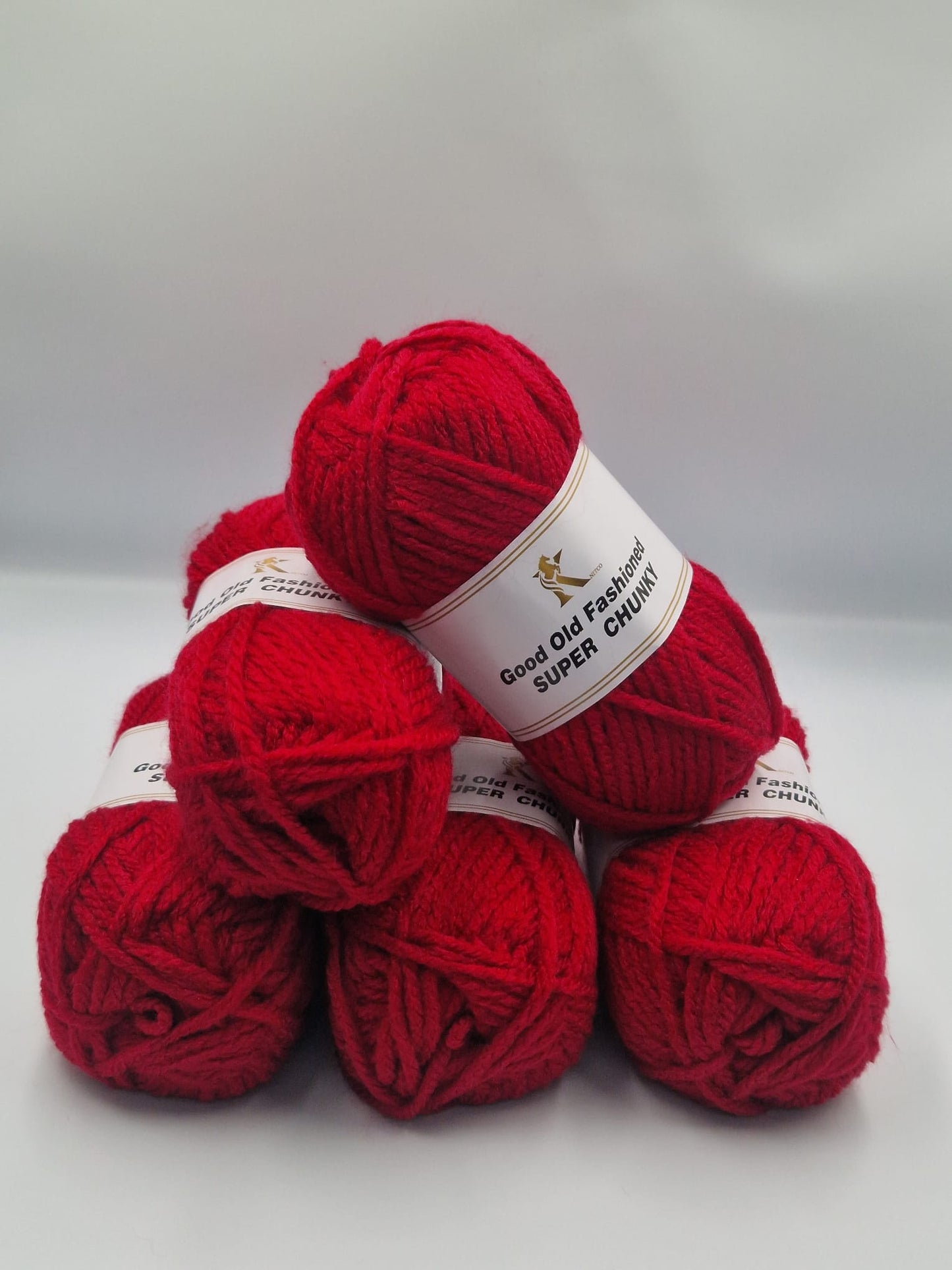 Knitco Good Old Fashioned Super Chunky 5 x 100g - 80m - 100% Acrylic Knitting Crochet Yarn