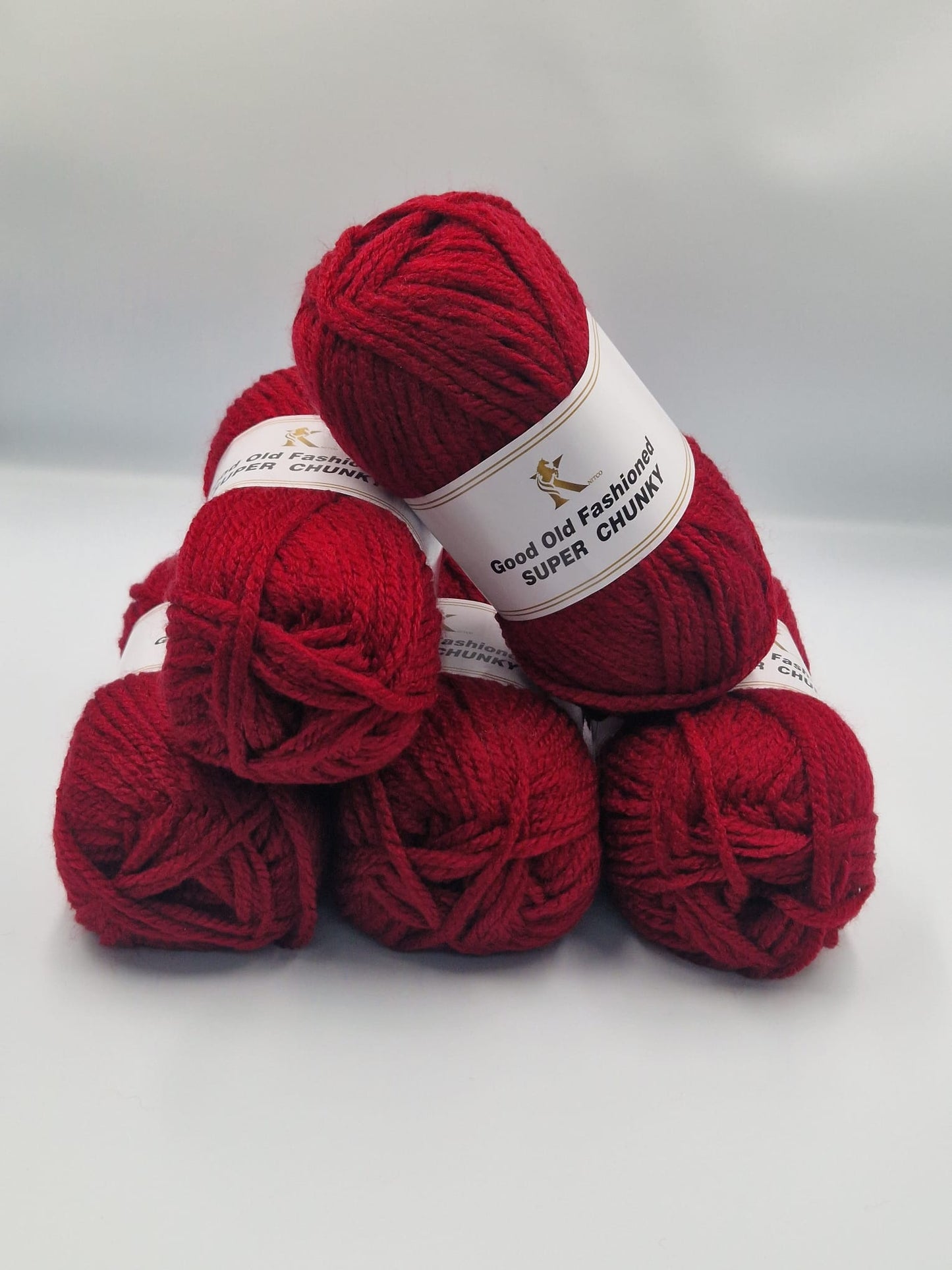 Knitco Good Old Fashioned Super Chunky 5 x 100g - 80m - 100% Acrylic Knitting Crochet Yarn