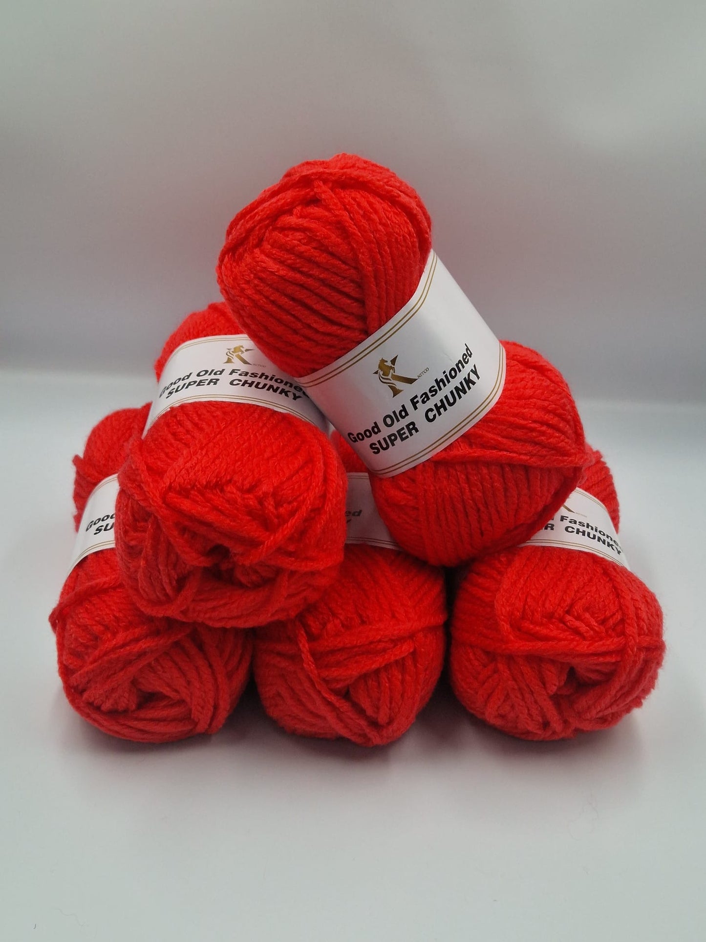 Knitco Good Old Fashioned Super Chunky 5 x 100g - 80m - 100% Acrylic Knitting Crochet Yarn