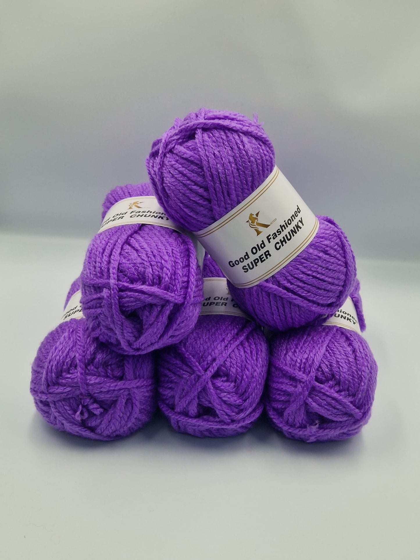 Knitco Good Old Fashioned Super Chunky 5 x 100g - 80m - 100% Acrylic Knitting Crochet Yarn