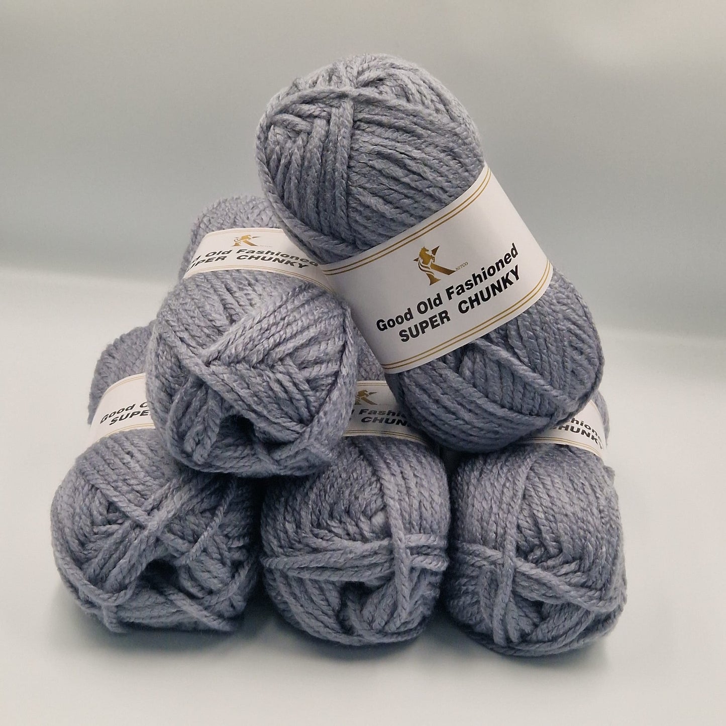 Knitco Good Old Fashioned Super Chunky 5 x 100g - 80m - 100% Acrylic Knitting Crochet Yarn