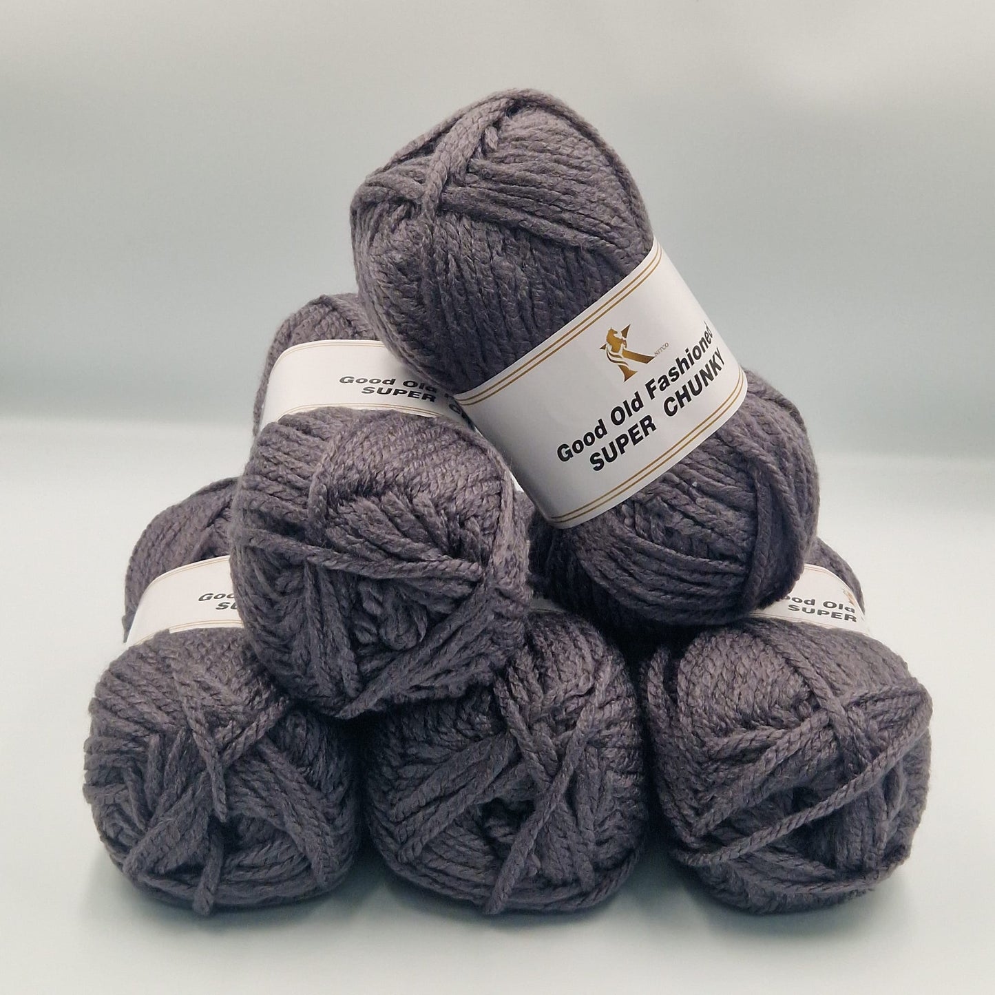 Knitco Good Old Fashioned Super Chunky 5 x 100g - 80m - 100% Acrylic Knitting Crochet Yarn