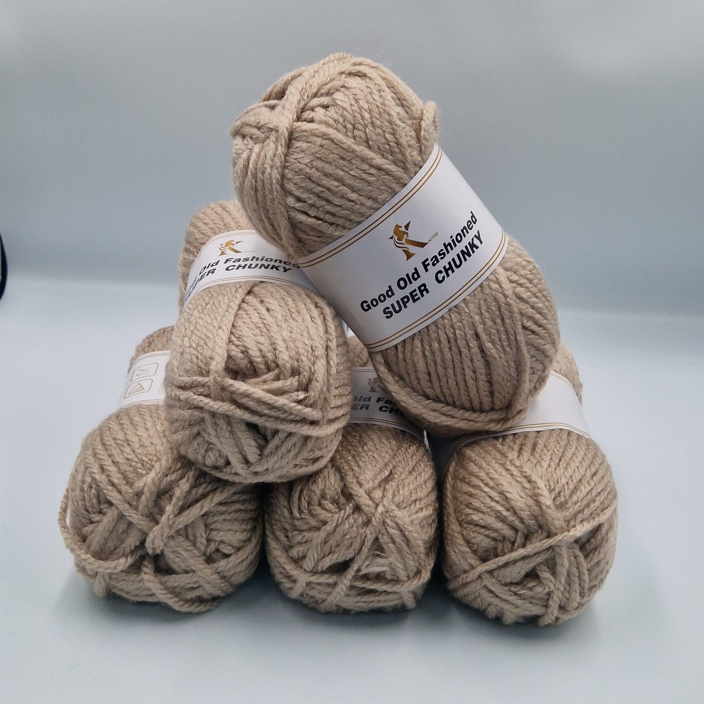 Knitco Good Old Fashioned Super Chunky 5 x 100g - 80m - 100% Acrylic Knitting Crochet Yarn