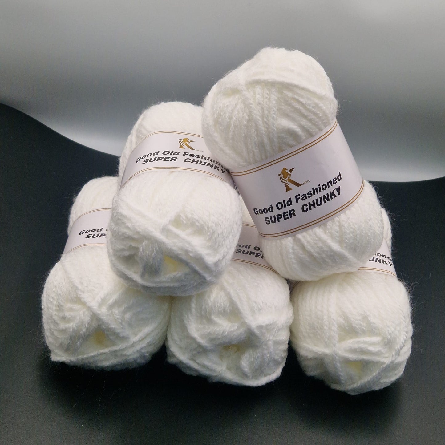 Knitco Good Old Fashioned Super Chunky 5 x 100g - 80m - 100% Acrylic Knitting Crochet Yarn