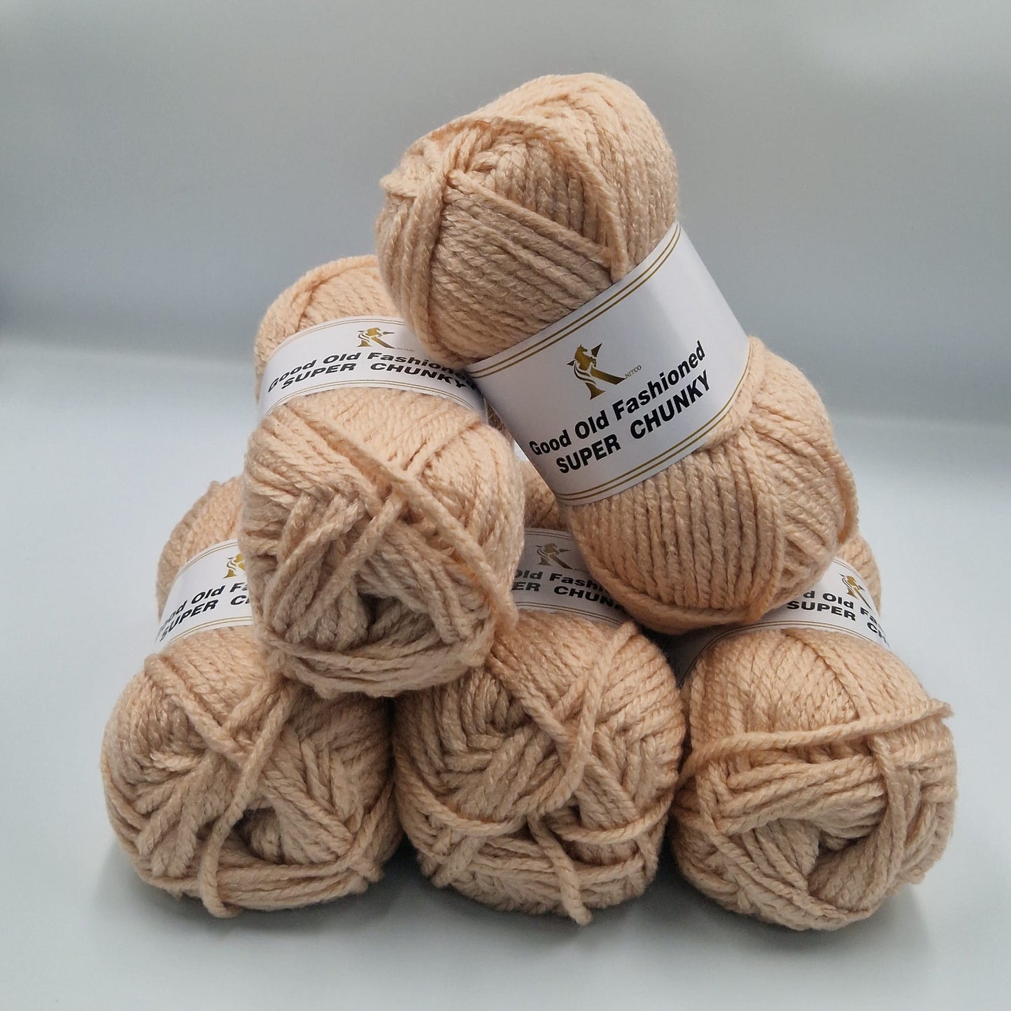 Knitco Good Old Fashioned Super Chunky 5 x 100g - 80m - 100% Acrylic Knitting Crochet Yarn