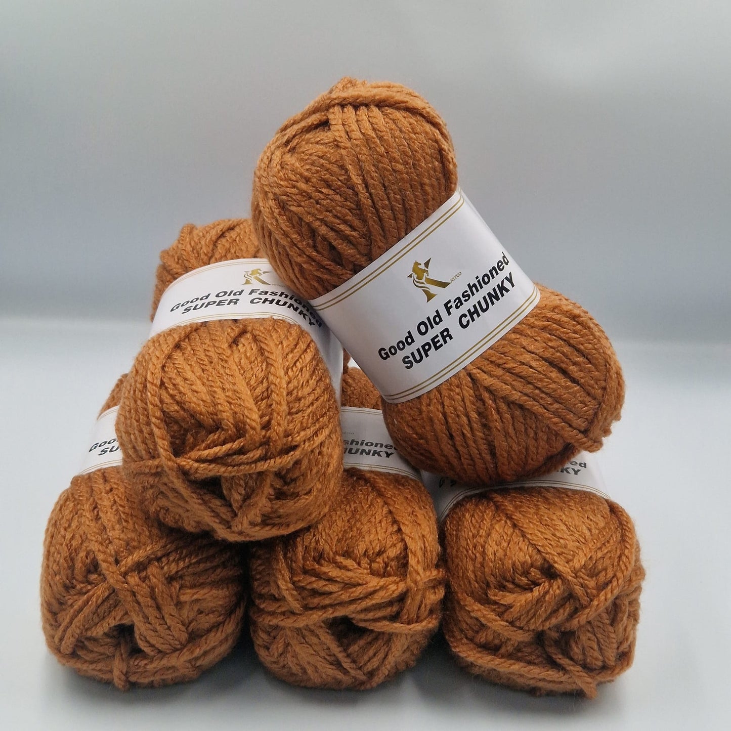 Knitco Good Old Fashioned Super Chunky 5 x 100g - 80m - 100% Acrylic Knitting Crochet Yarn