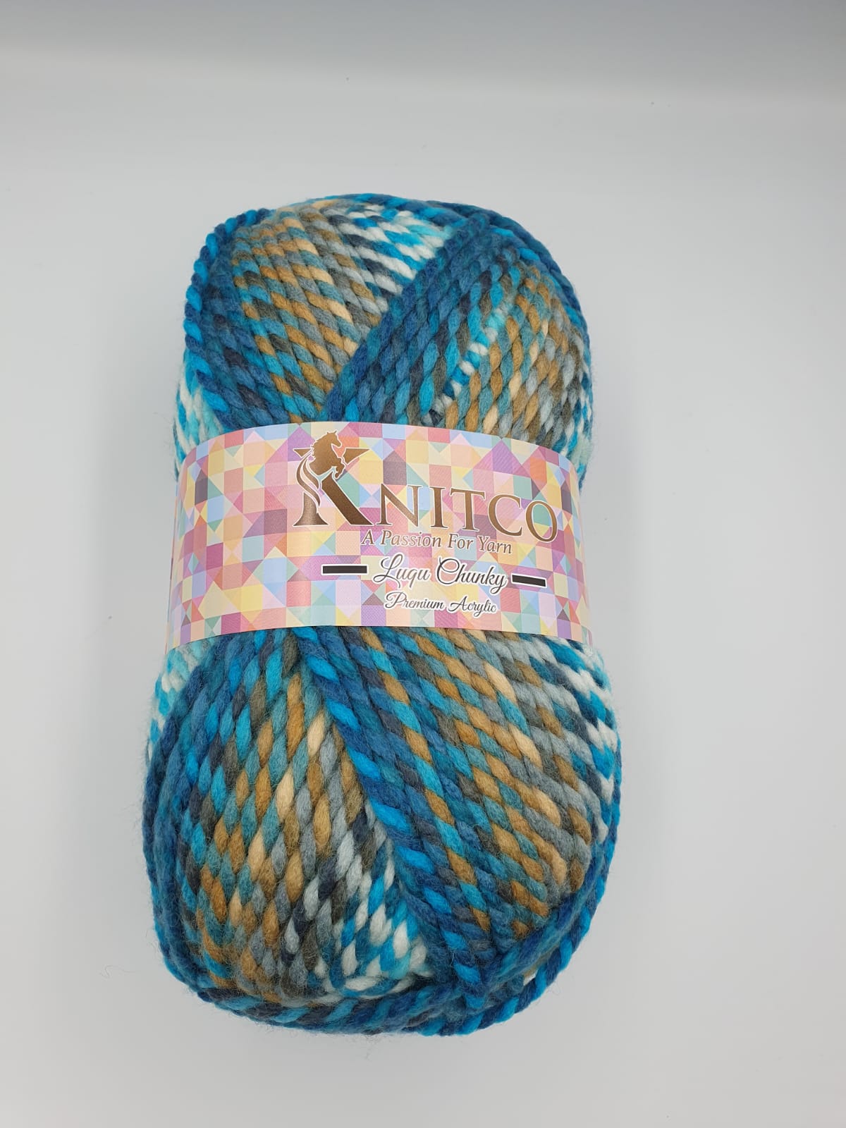 Knitco Luqu Chunky 1 x 300g - 195m - 20% Wool - 80% Acrylic Chunky Knitting Crochet Yarn