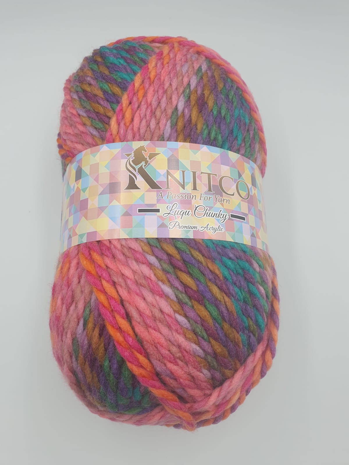 Knitco Luqu Chunky 1 x 300g - 195m - 20% Wool - 80% Acrylic Chunky Knitting Crochet Yarn