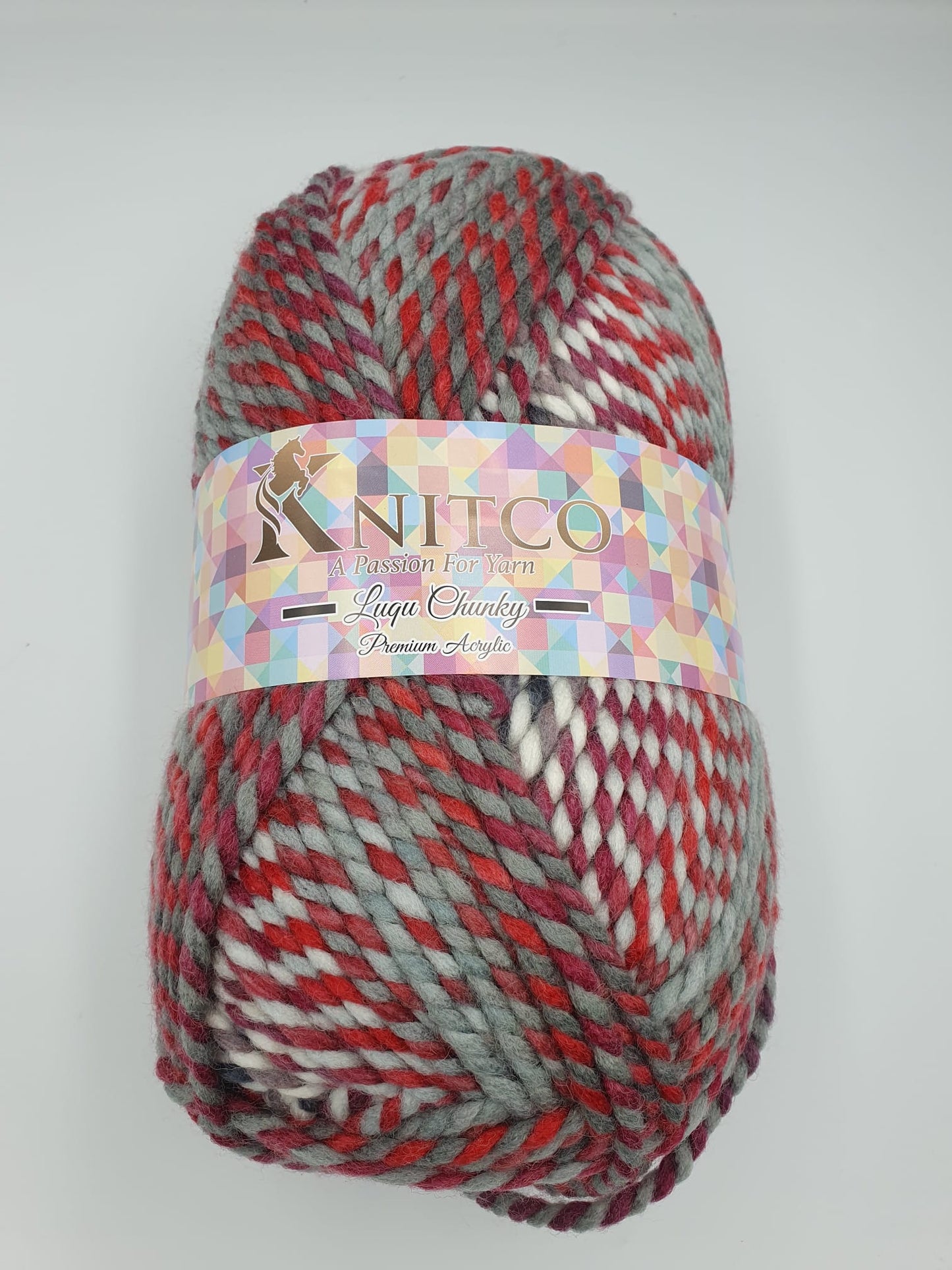 Knitco Luqu Chunky 1 x 300g - 195m - 20% Wool - 80% Acrylic Chunky Knitting Crochet Yarn