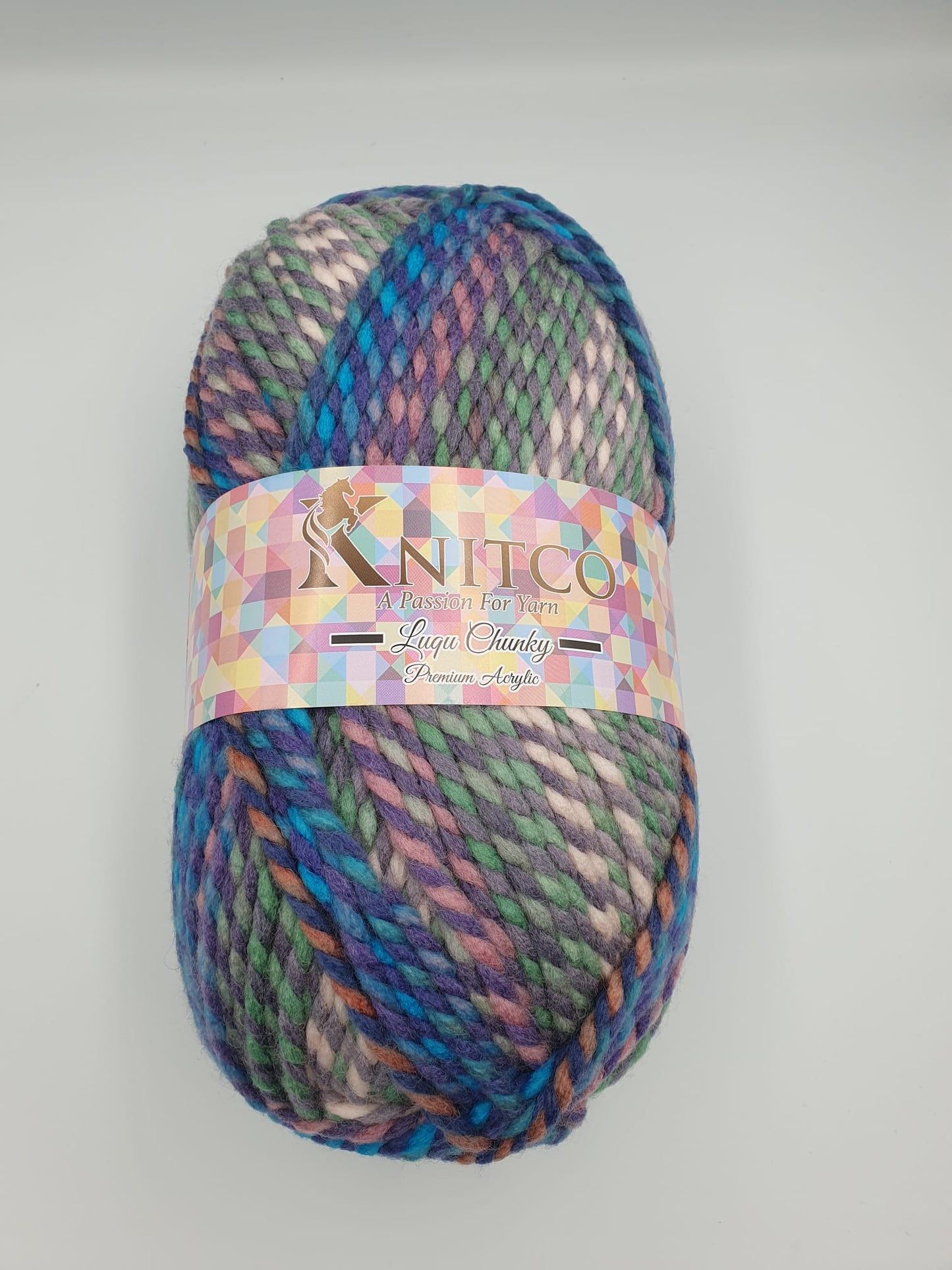 Knitco Luqu Chunky 1 x 300g - 195m - 20% Wool - 80% Acrylic Chunky Knitting Crochet Yarn