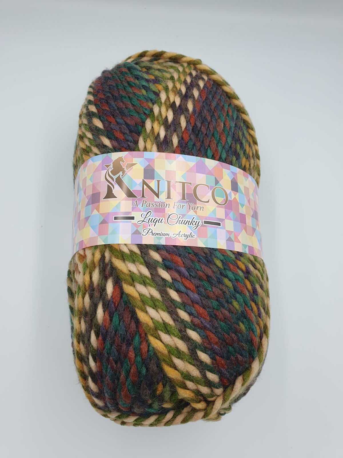 Knitco Luqu Chunky 1 x 300g - 195m - 20% Wool - 80% Acrylic Chunky Knitting Crochet Yarn