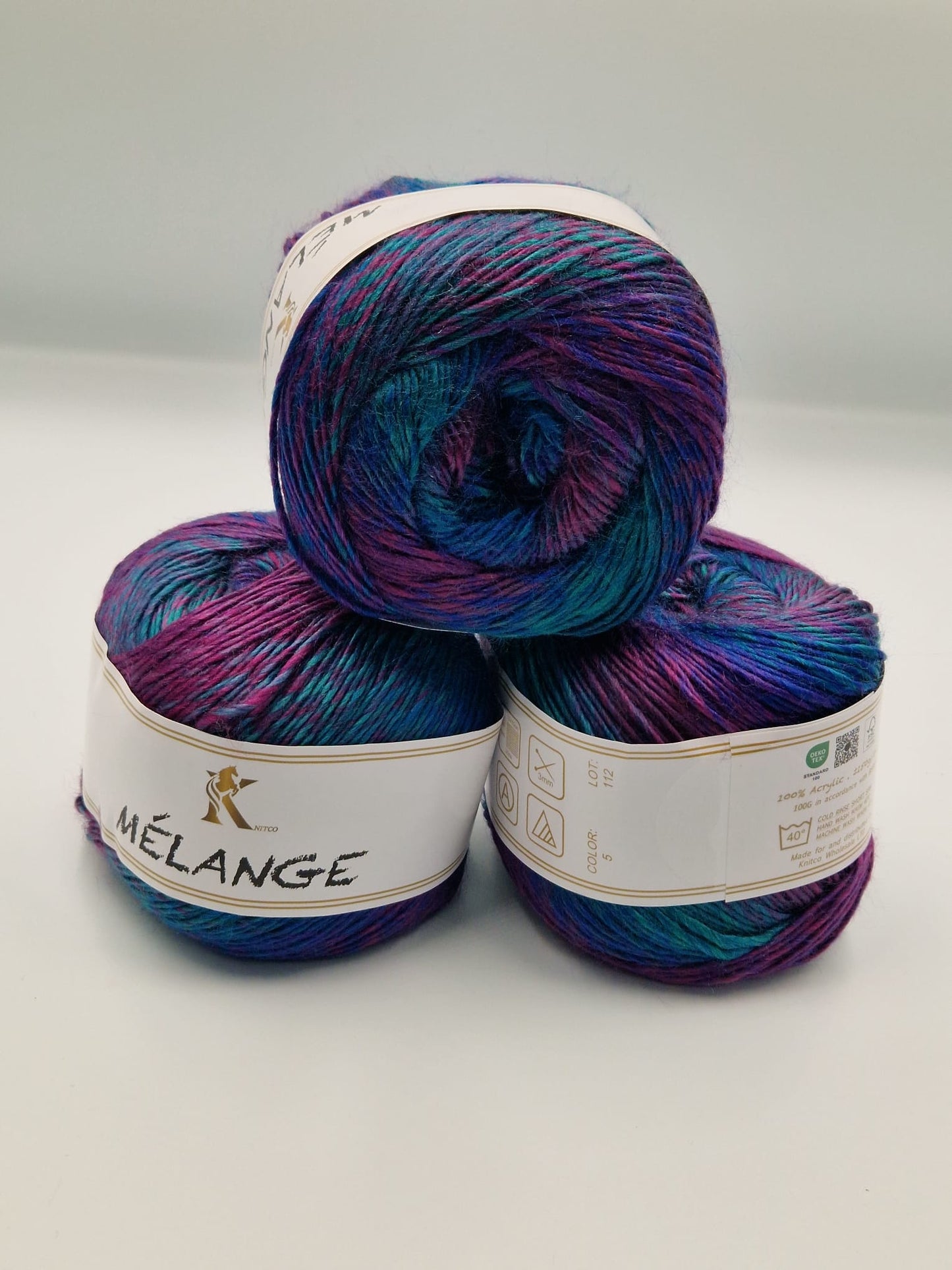Knitco Melange DK 1 x 150g - 420m - 100% Acrylic Knitting Crochet Yarn