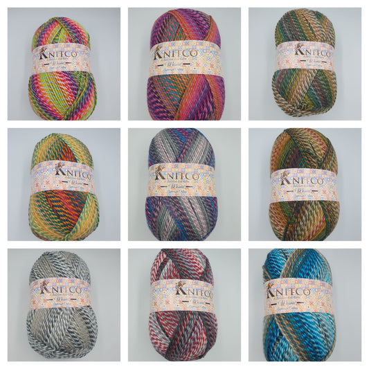 Knitco Mosaic Lightweight Chunky Aran 1 x 300g - 555m - 100% Acrylic Knitting Crochet Yarn