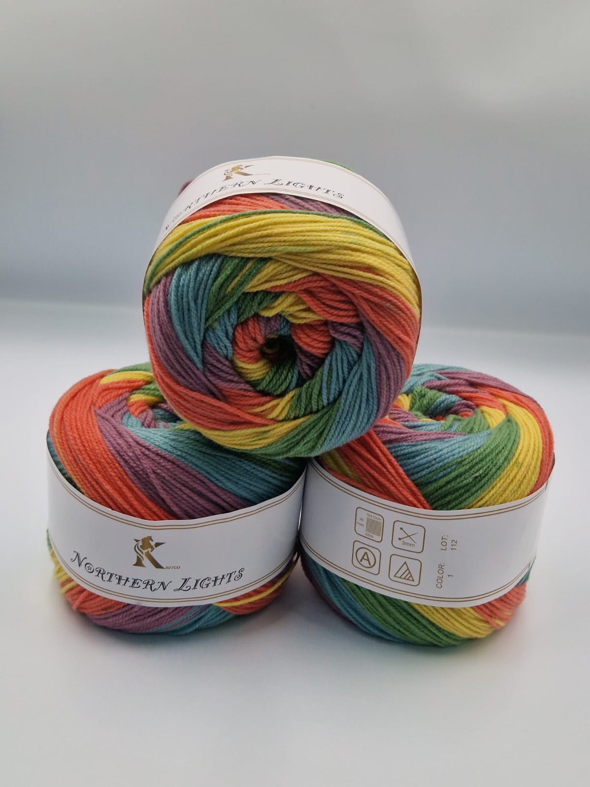 Knitco Northern Lights DK 1 x 150g - 410m - 100% Acrylic Knitting Crochet Yarn