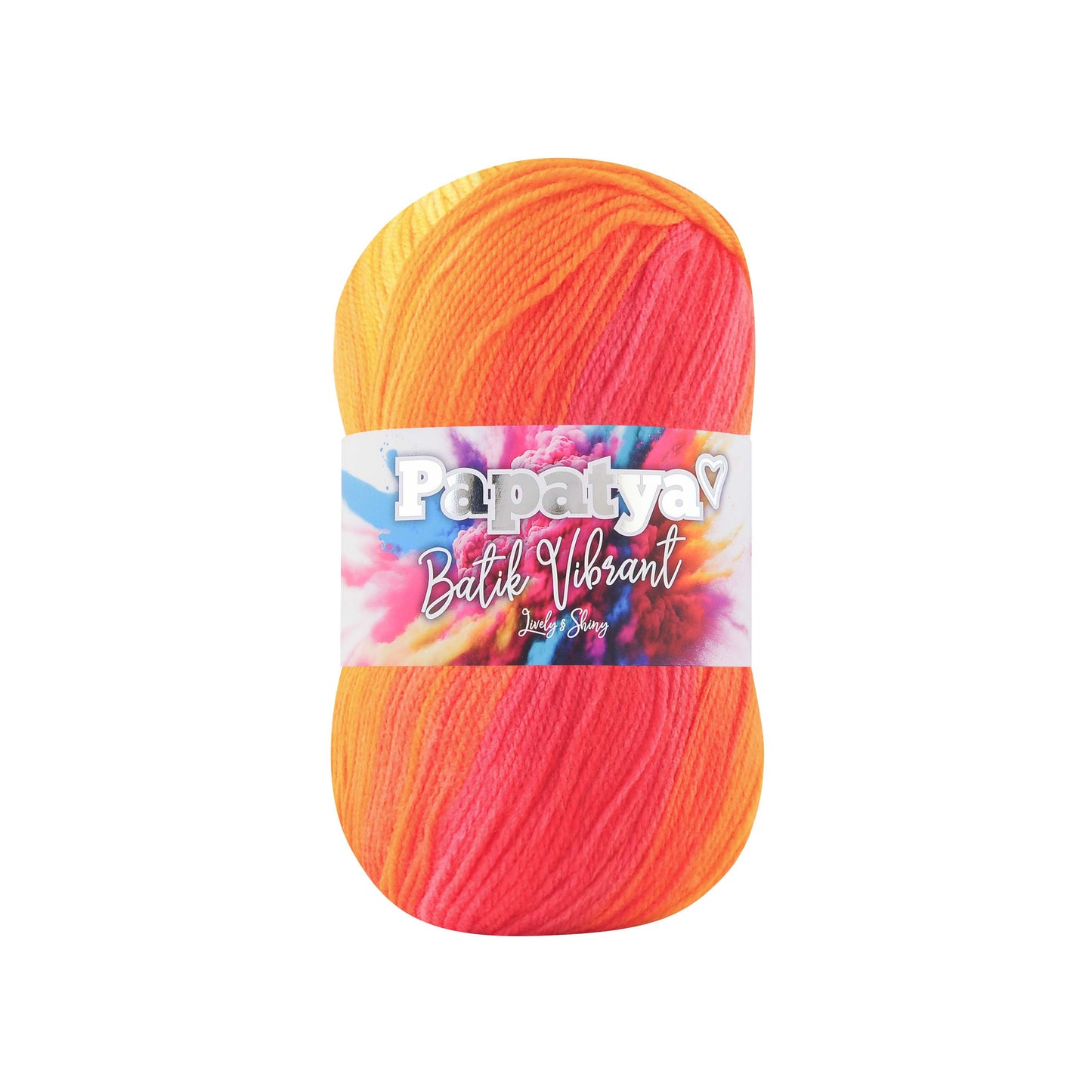 Papatya Batik Vibrant 5 x 100g - 360m 100% Acrylic Knitting Crochet Yarn
