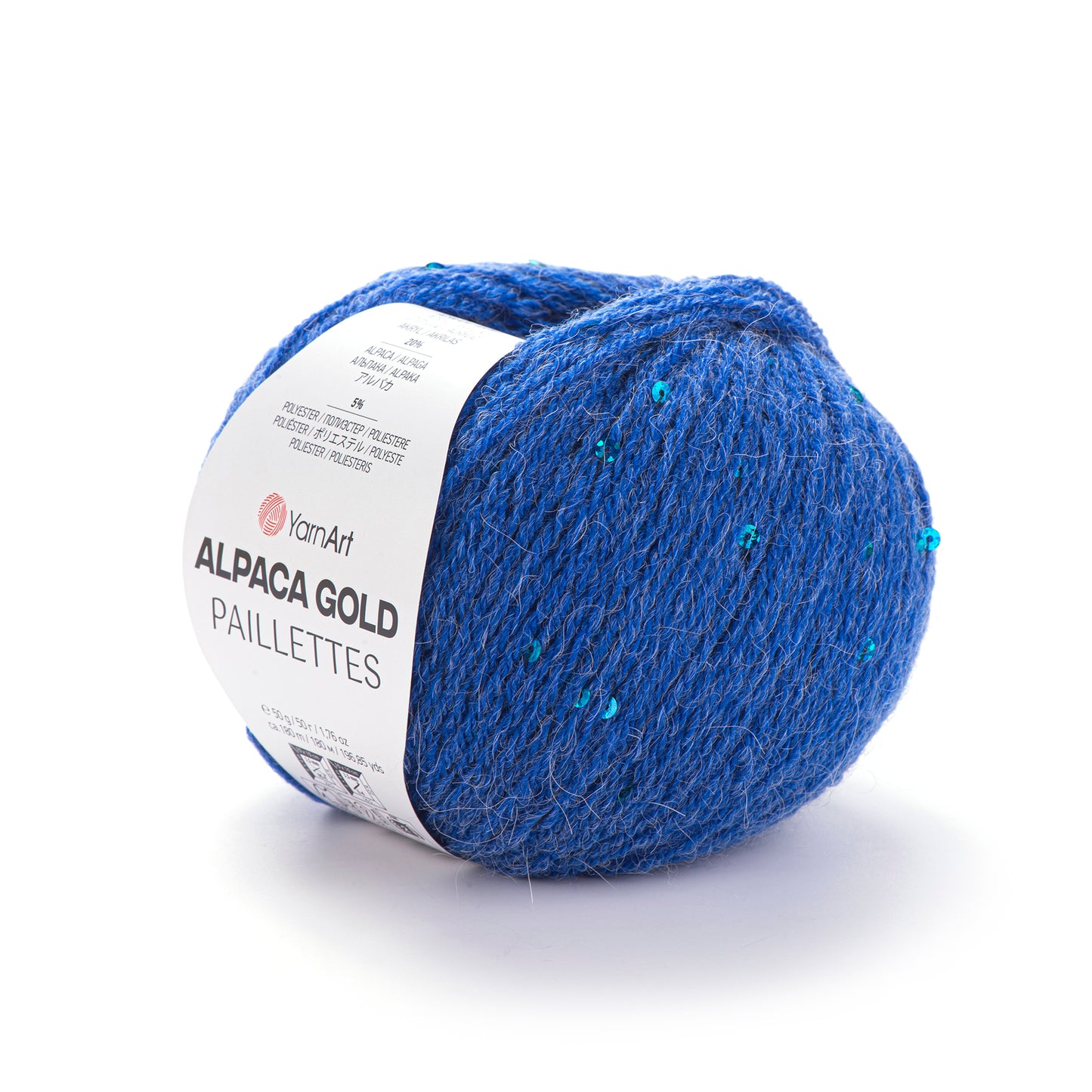 YarnArt Alpaca Gold Paillettes 5 x 50g - 180m - 20% Alpaca - 5% Polyester - 75% Acrylic Knitting Crochet Yarn