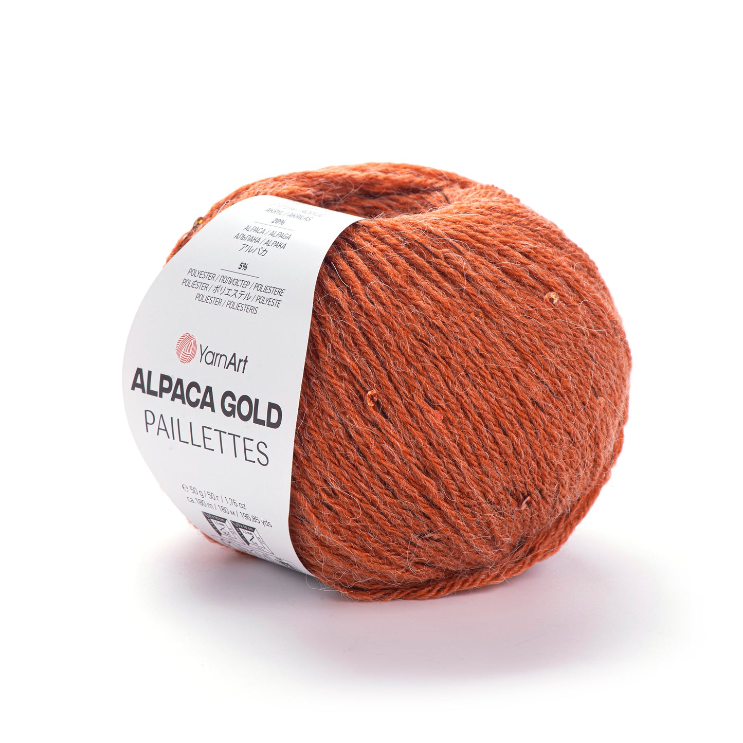 YarnArt Alpaca Gold Paillettes 5 x 50g - 180m - 20% Alpaca - 5% Polyester - 75% Acrylic Knitting Crochet Yarn