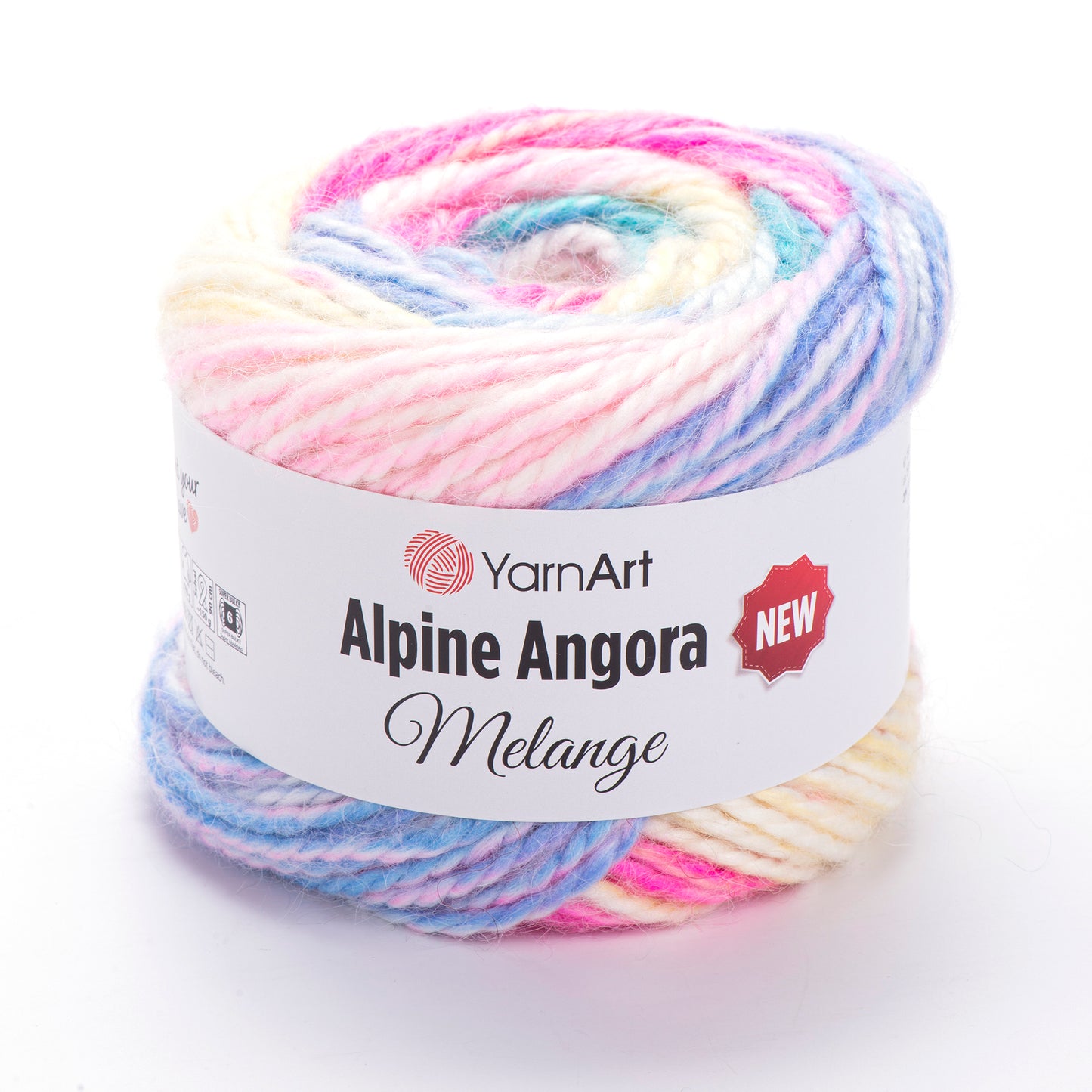 YarnArt Alpine Angora Melange 3 x 150g - 150m - 20% Wool - 80% Acrylic Chunky Knitting Crochet Yarn