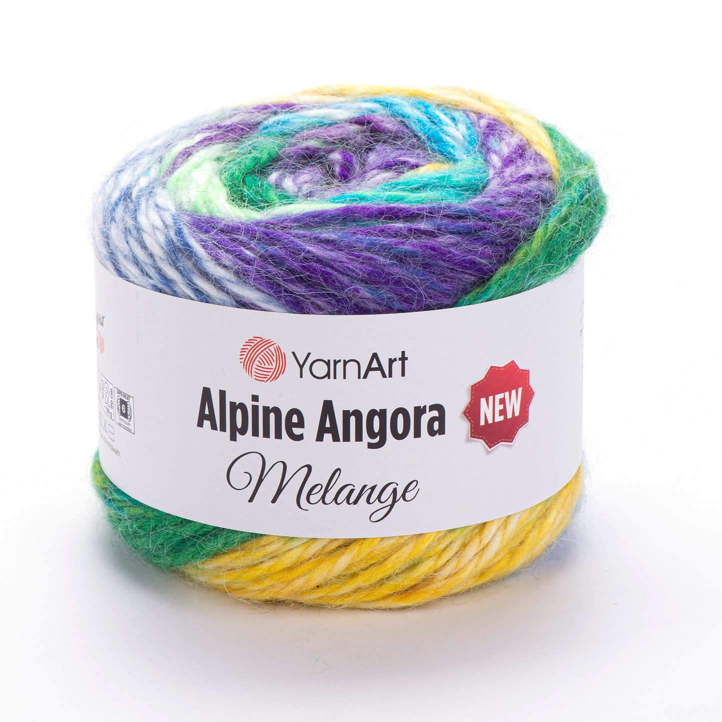 YarnArt Alpine Angora Melange 3 x 150g - 150m - 20% Wool - 80% Acrylic Chunky Knitting Crochet Yarn