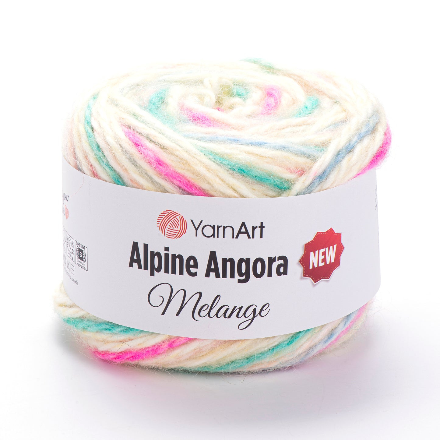 YarnArt Alpine Angora Melange 3 x 150g - 150m - 20% Wool - 80% Acrylic Chunky Knitting Crochet Yarn