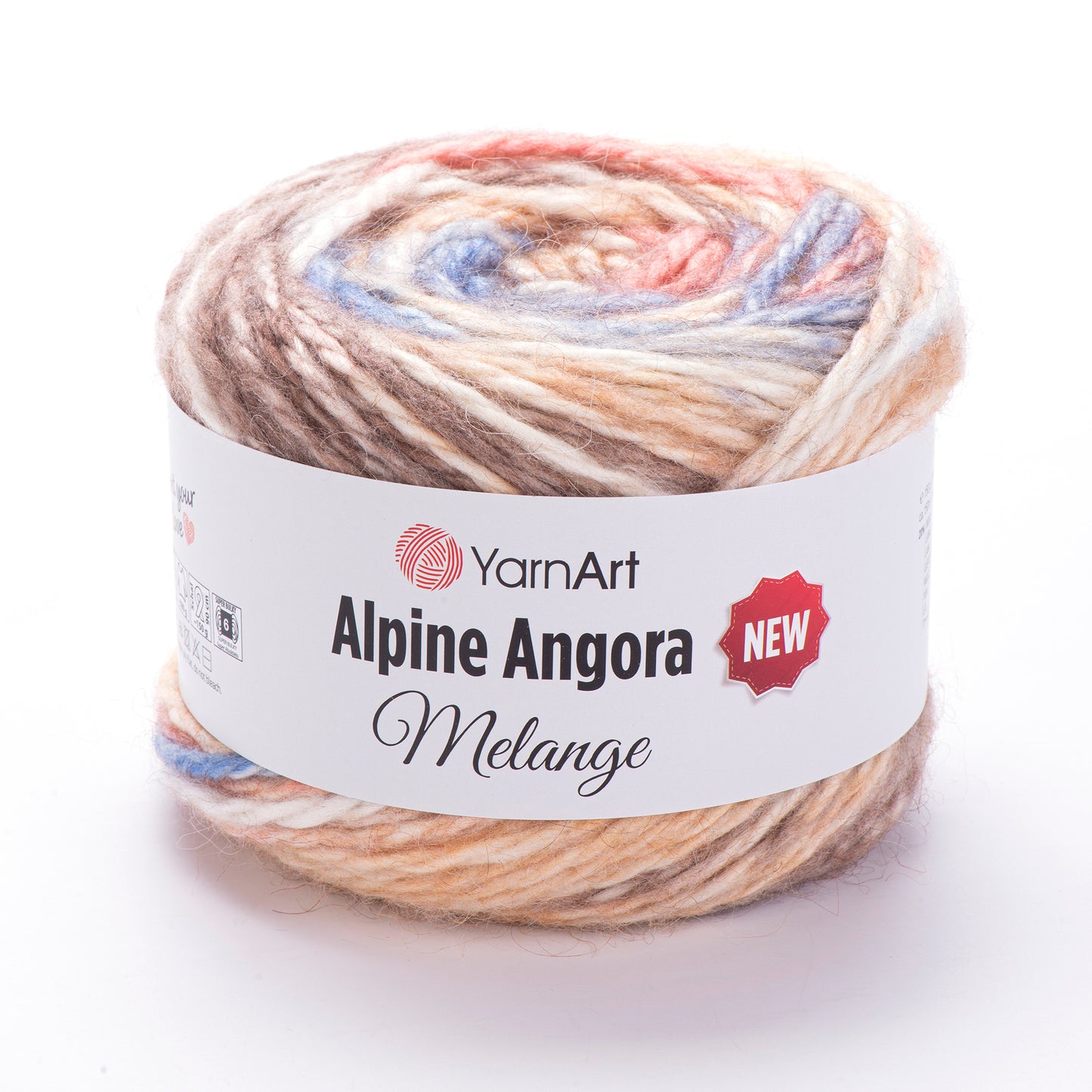 YarnArt Alpine Angora Melange 3 x 150g - 150m - 20% Wool - 80% Acrylic Chunky Knitting Crochet Yarn