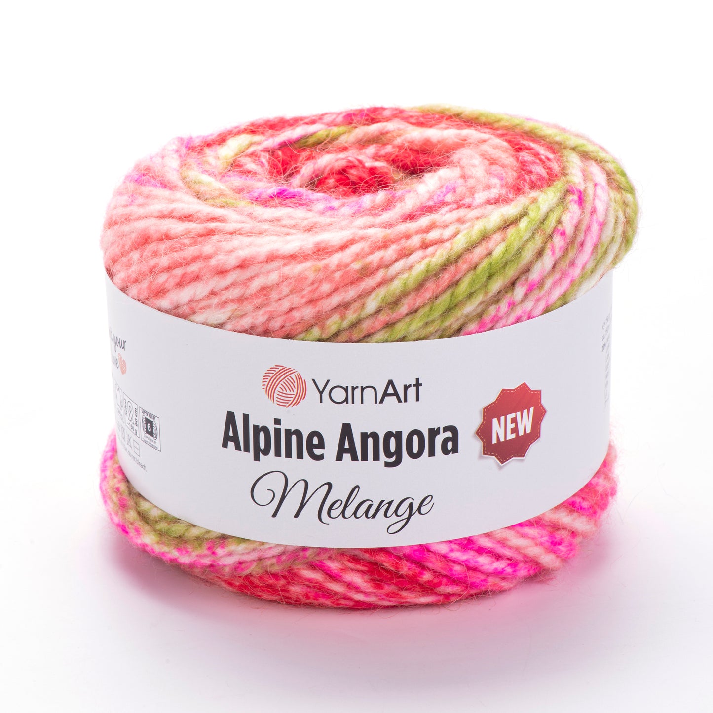 YarnArt Alpine Angora Melange 3 x 150g - 150m - 20% Wool - 80% Acrylic Chunky Knitting Crochet Yarn