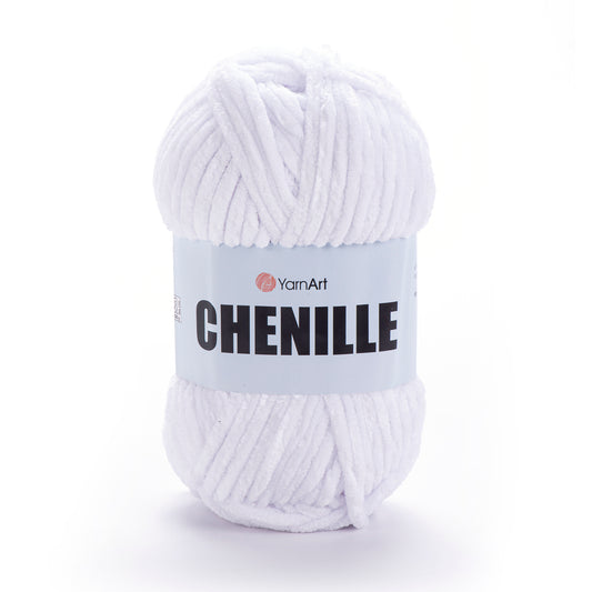 YarnArt Chenille 5 x 100g - 90m - 100% Micro Polyester Chunky Knitting Crochet Yarn