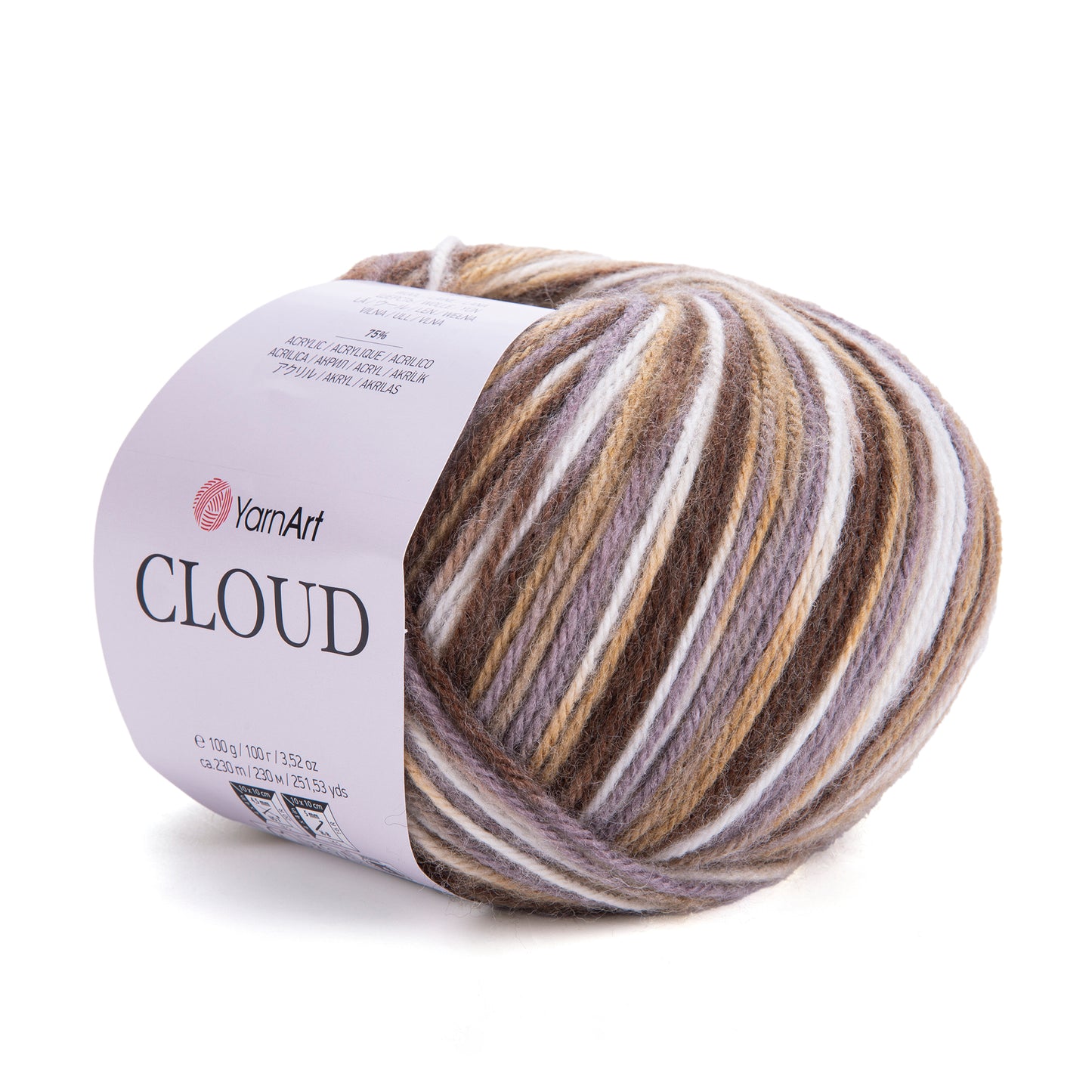 YarnArt Cloud 5 x 100g - 230m - 25% Wool - 75% Acrylic Aran Knitting Crochet Yarn