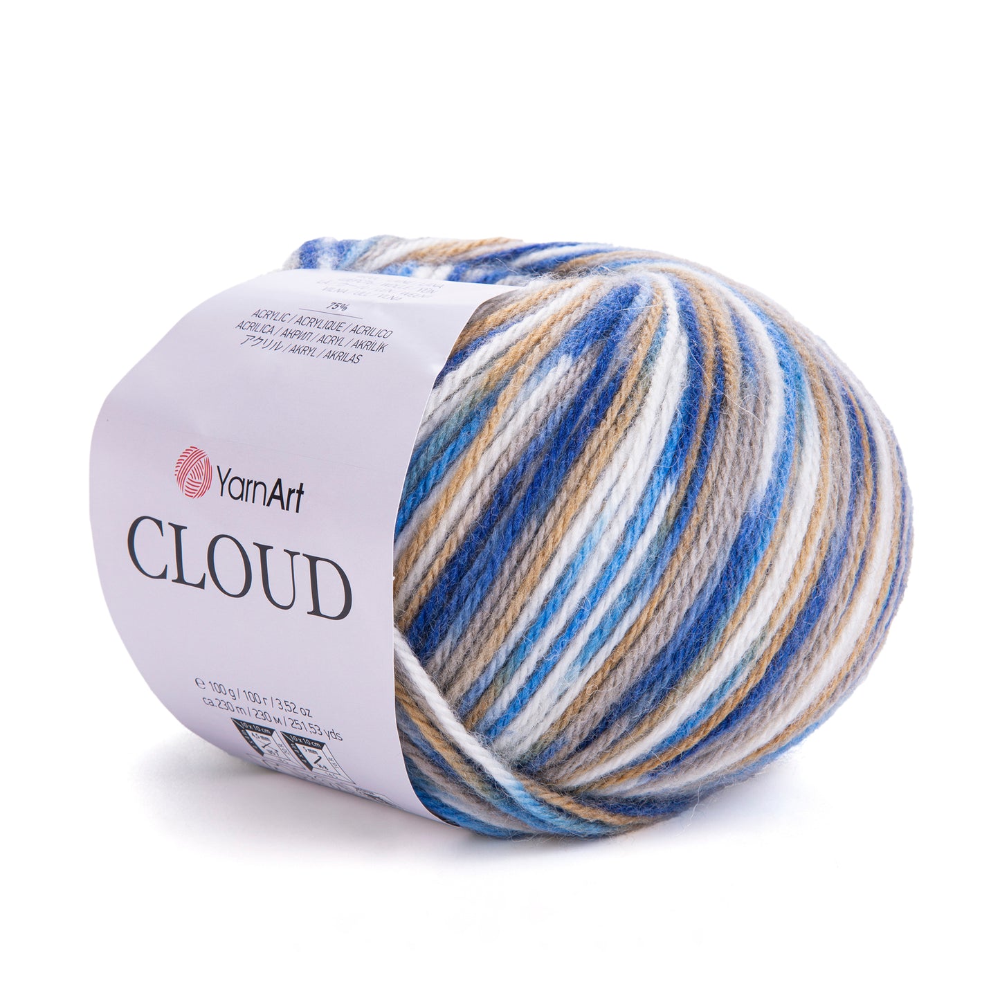 YarnArt Cloud 5 x 100g - 230m - 25% Wool - 75% Acrylic Aran Knitting Crochet Yarn