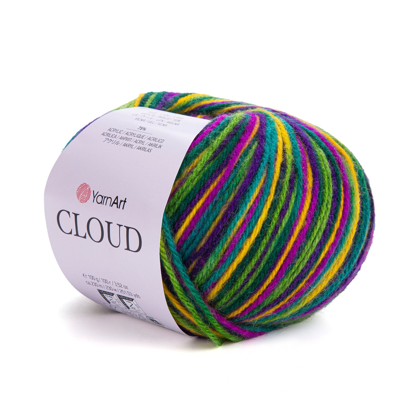YarnArt Cloud 5 x 100g - 230m - 25% Wool - 75% Acrylic Aran Knitting Crochet Yarn