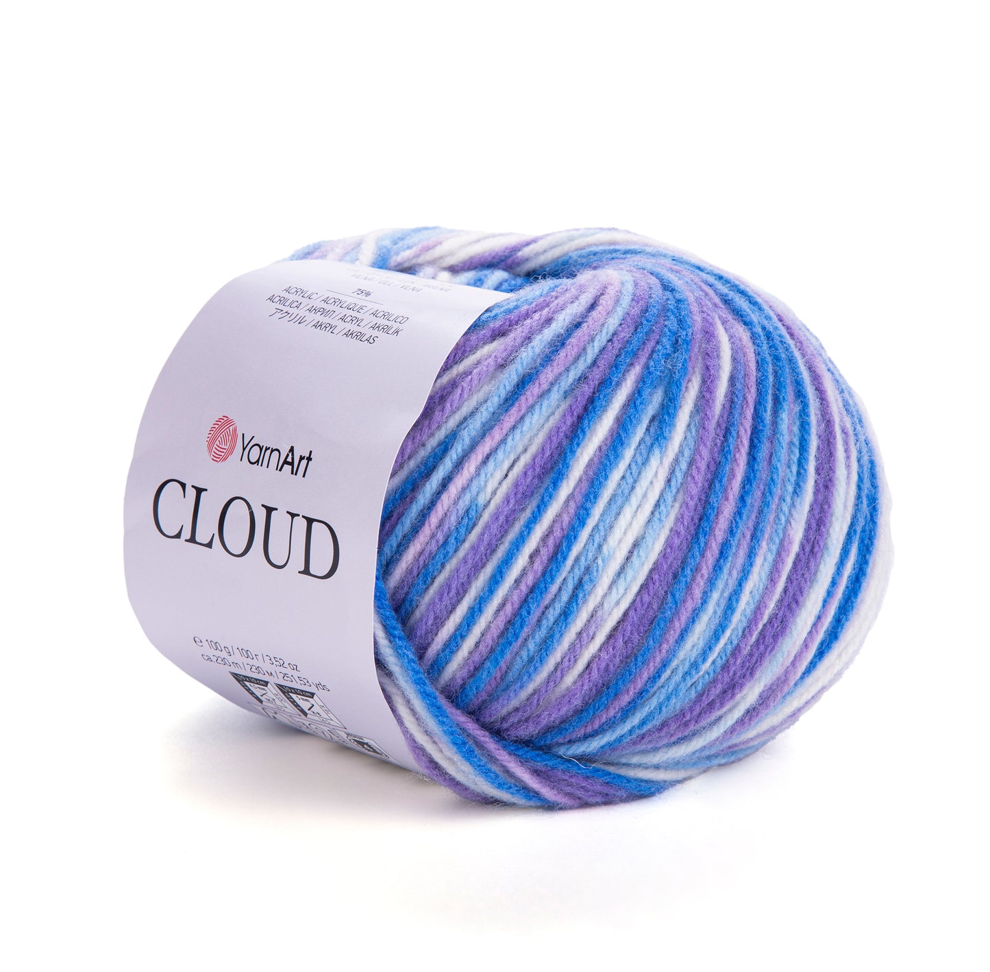 YarnArt Cloud 5 x 100g - 230m - 25% Wool - 75% Acrylic Aran Knitting Crochet Yarn