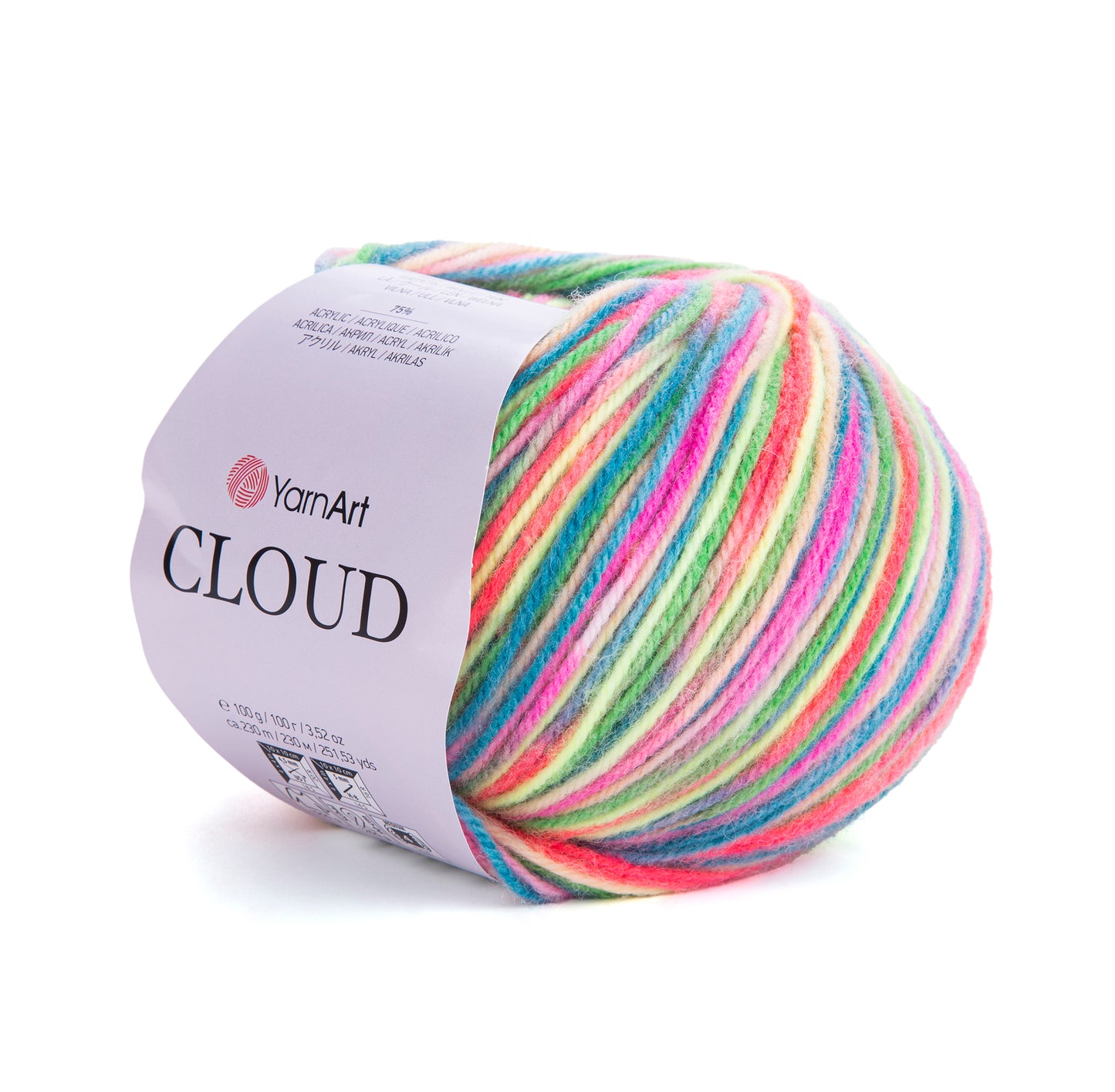 YarnArt Cloud 5 x 100g - 230m - 25% Wool - 75% Acrylic Aran Knitting Crochet Yarn