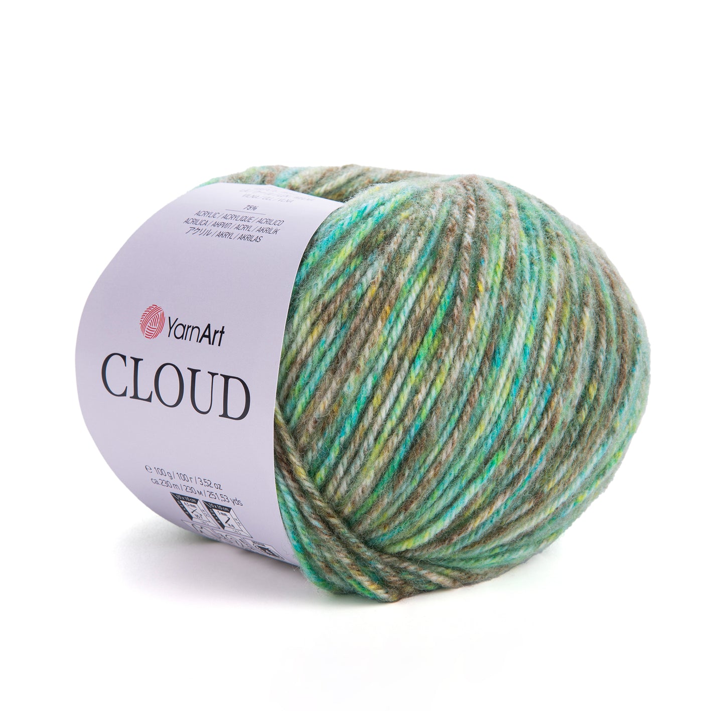 YarnArt Cloud 5 x 100g - 230m - 25% Wool - 75% Acrylic Aran Knitting Crochet Yarn