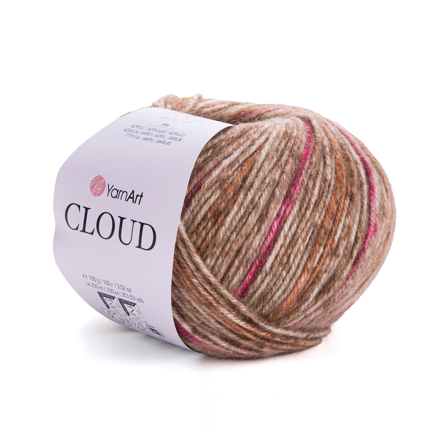 YarnArt Cloud 5 x 100g - 230m - 25% Wool - 75% Acrylic Aran Knitting Crochet Yarn