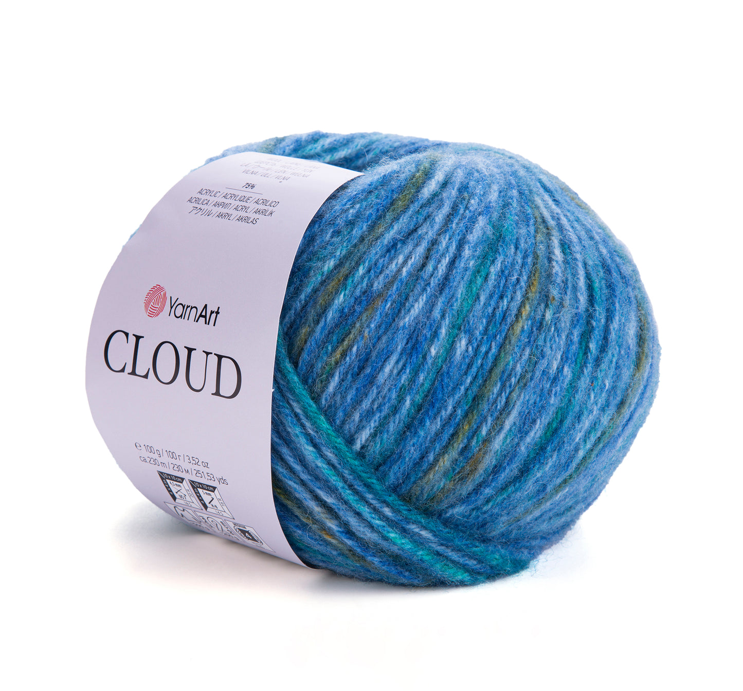 YarnArt Cloud 5 x 100g - 230m - 25% Wool - 75% Acrylic Aran Knitting Crochet Yarn
