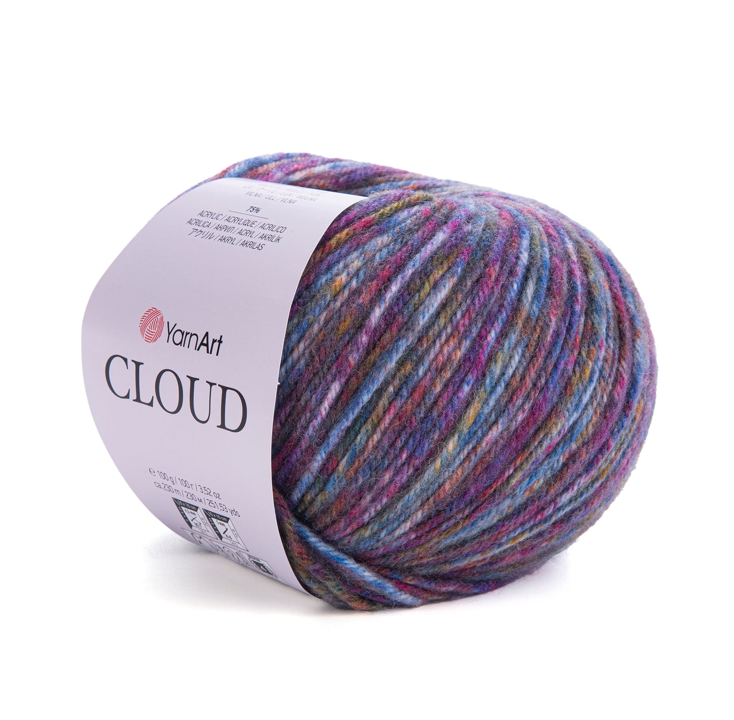 YarnArt Cloud 5 x 100g - 230m - 25% Wool - 75% Acrylic Aran Knitting Crochet Yarn
